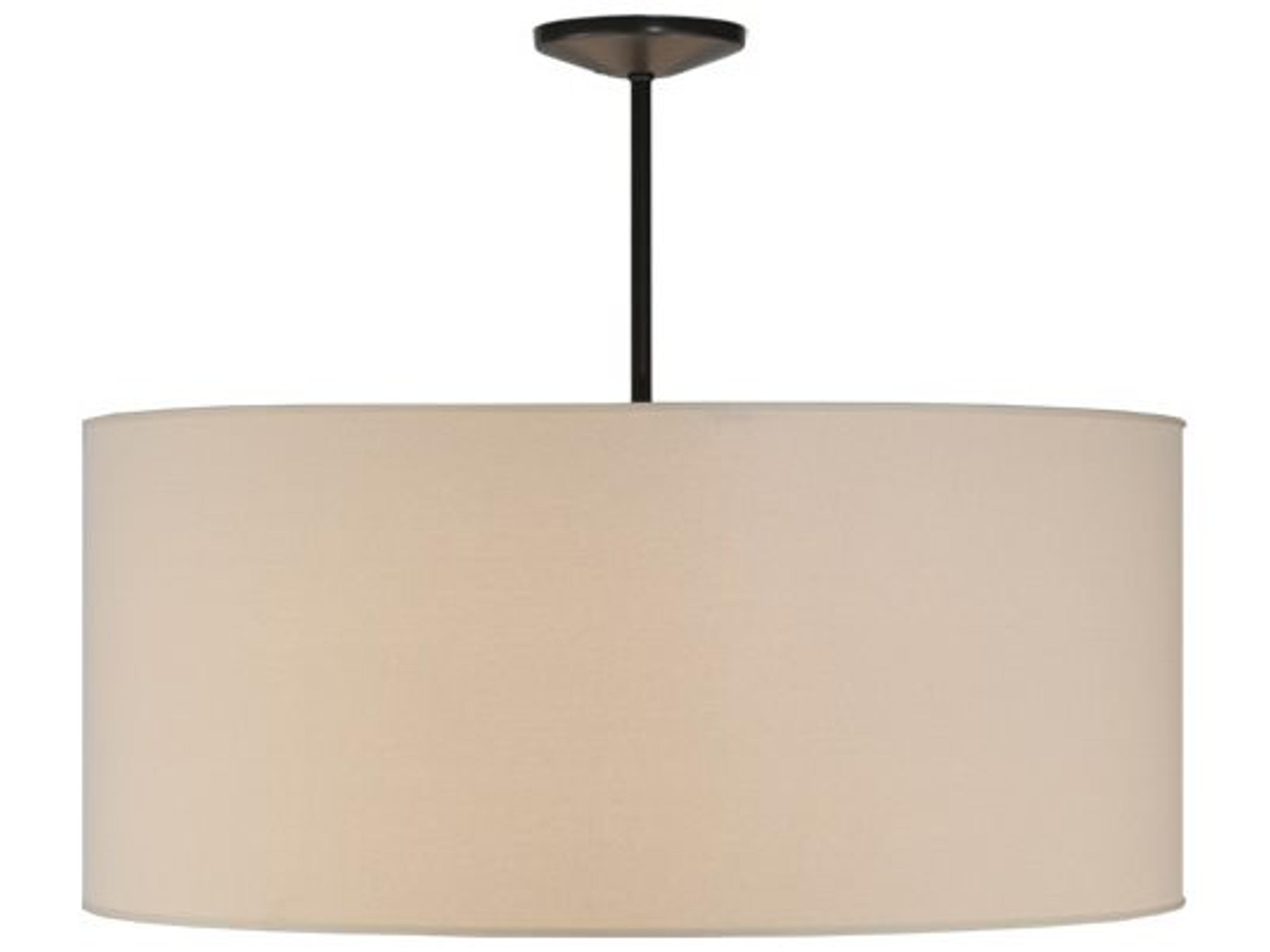 Meyda Cilindro 6-Light Bronze Glass Drum Pendant