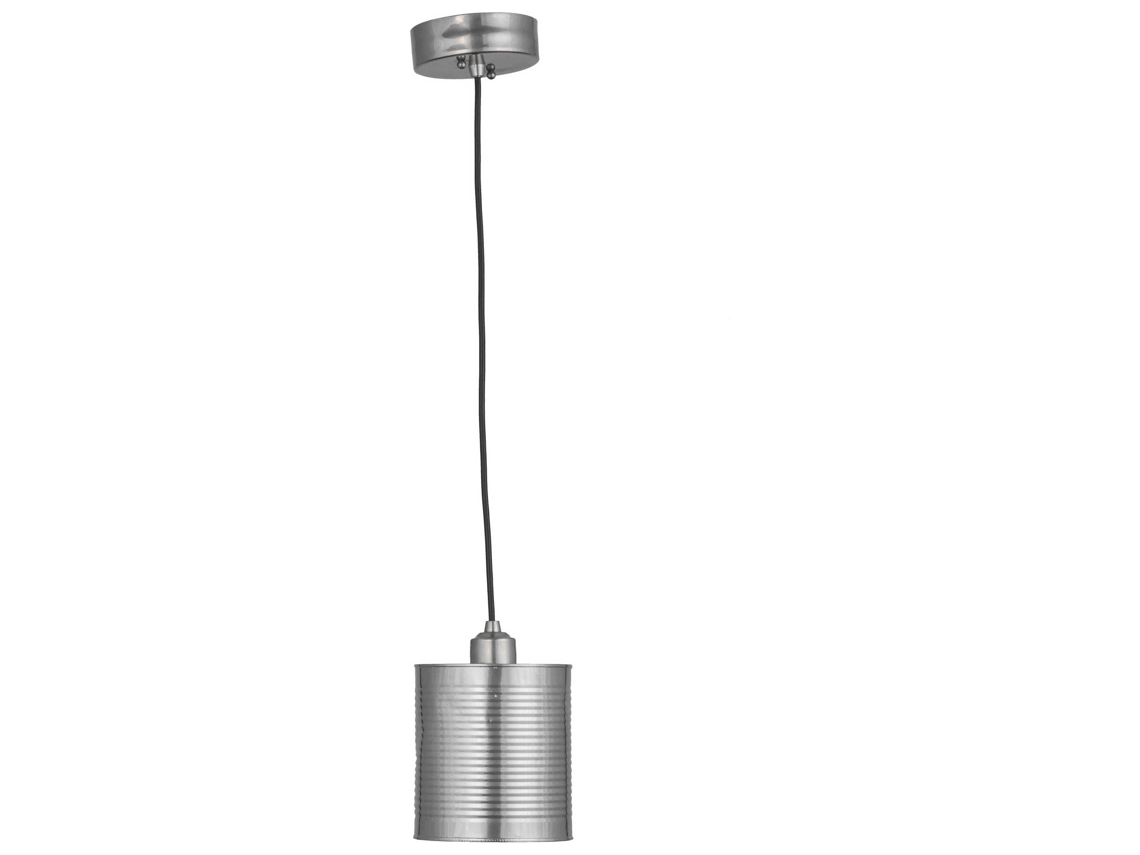 Meyda 1-Light Chrome Drum Mini Pendant