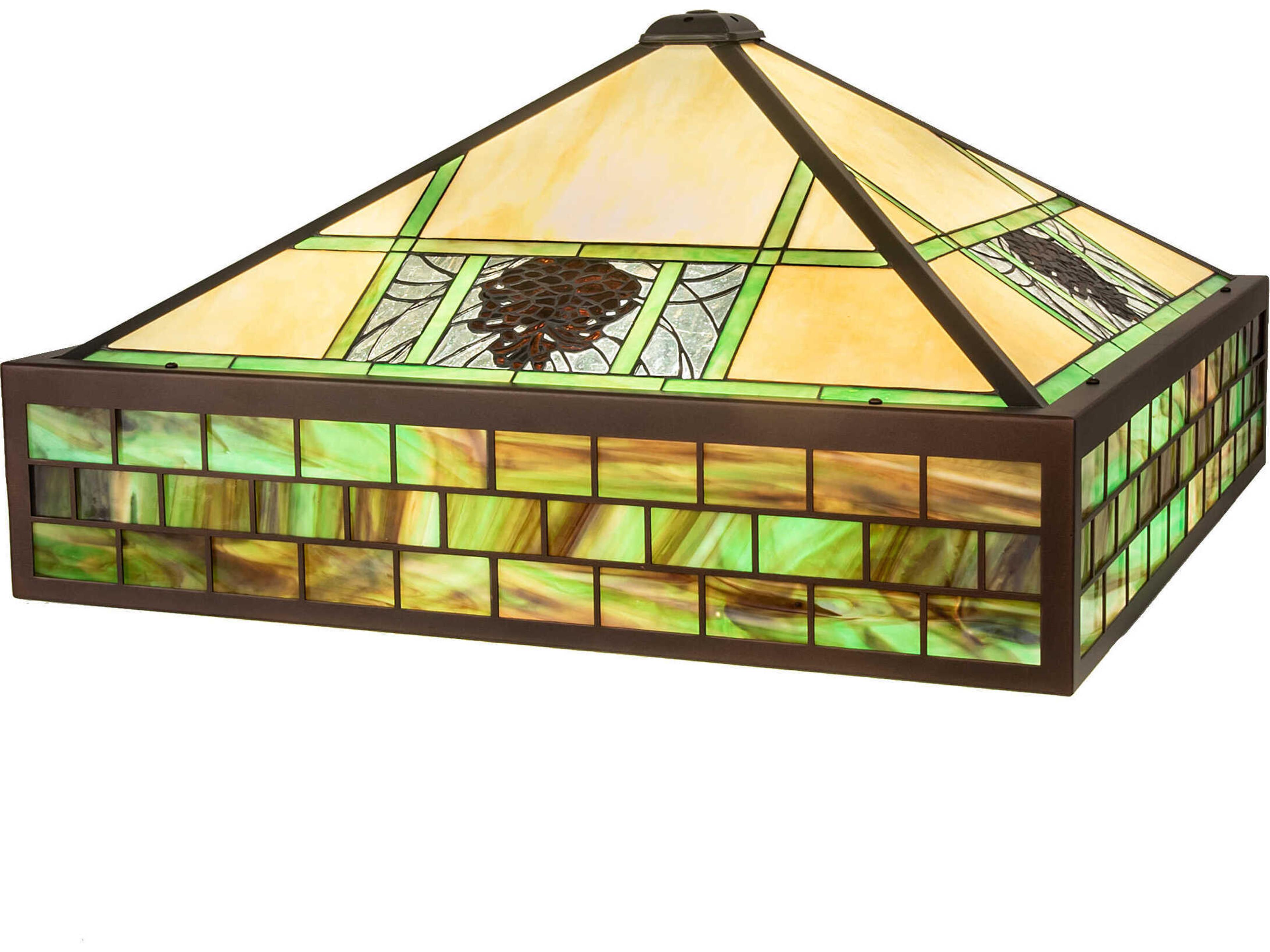 27" Green Glass Shade