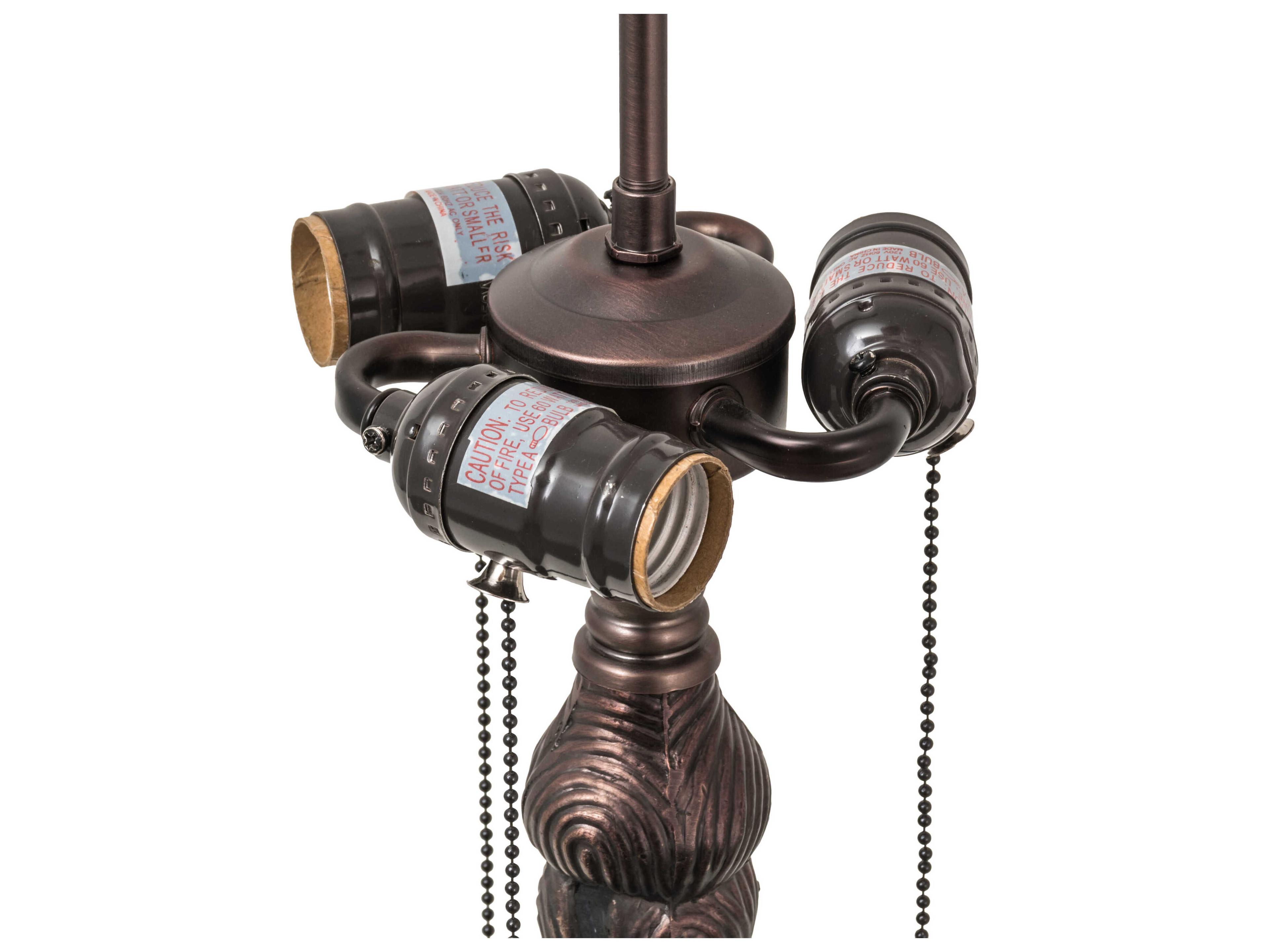 Meyda Twisted Fly Mosaic 3 - Light Table Lamp Base