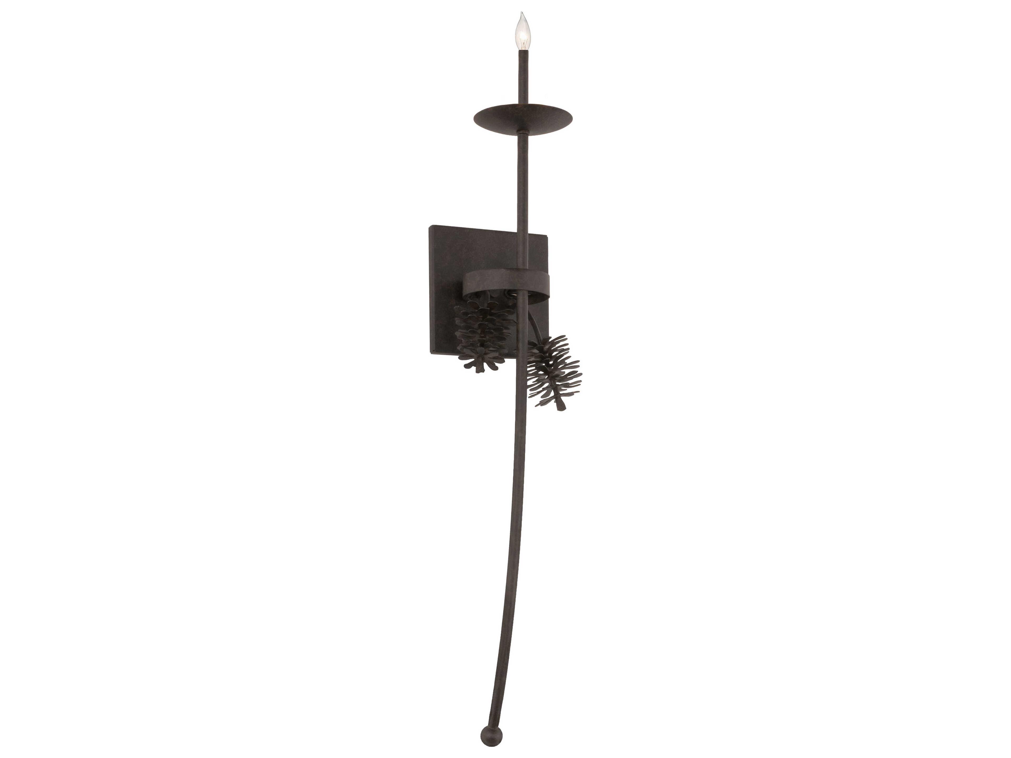 Bechar 1-Light Black Wall Sconce
