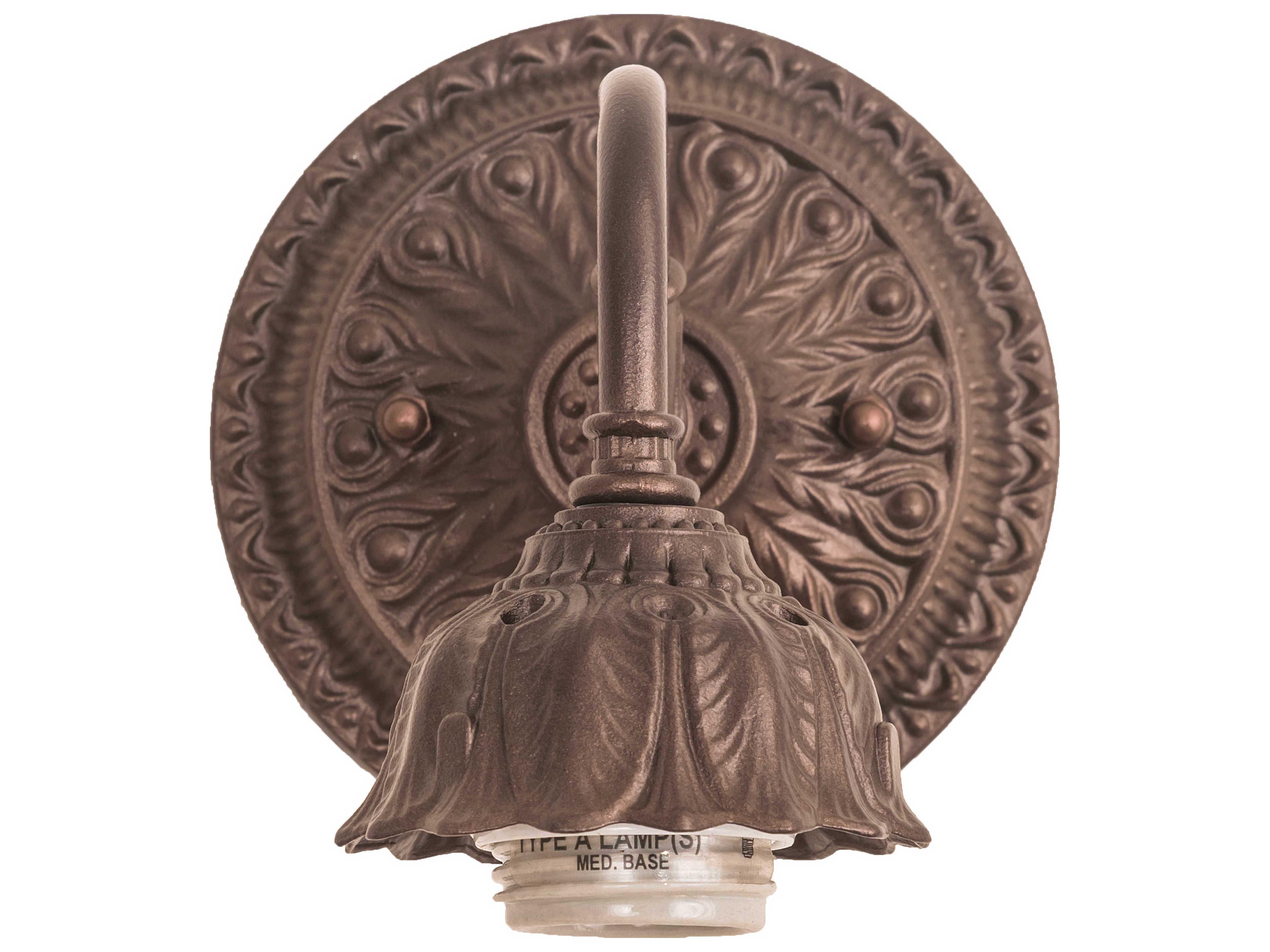 Meyda 1-Light Mahogany Bronze Wall Sconce