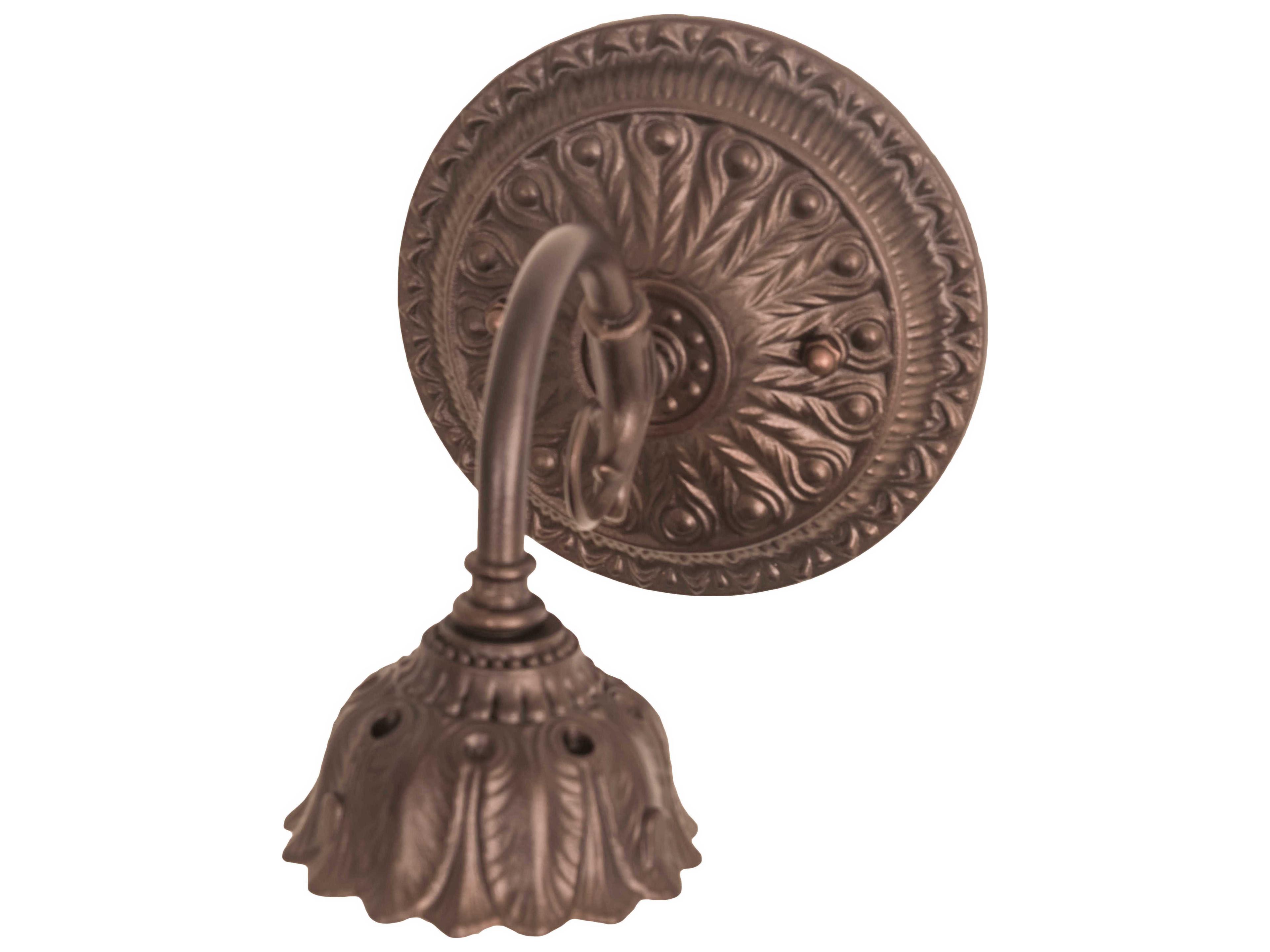 Meyda 1-Light Mahogany Bronze Wall Sconce