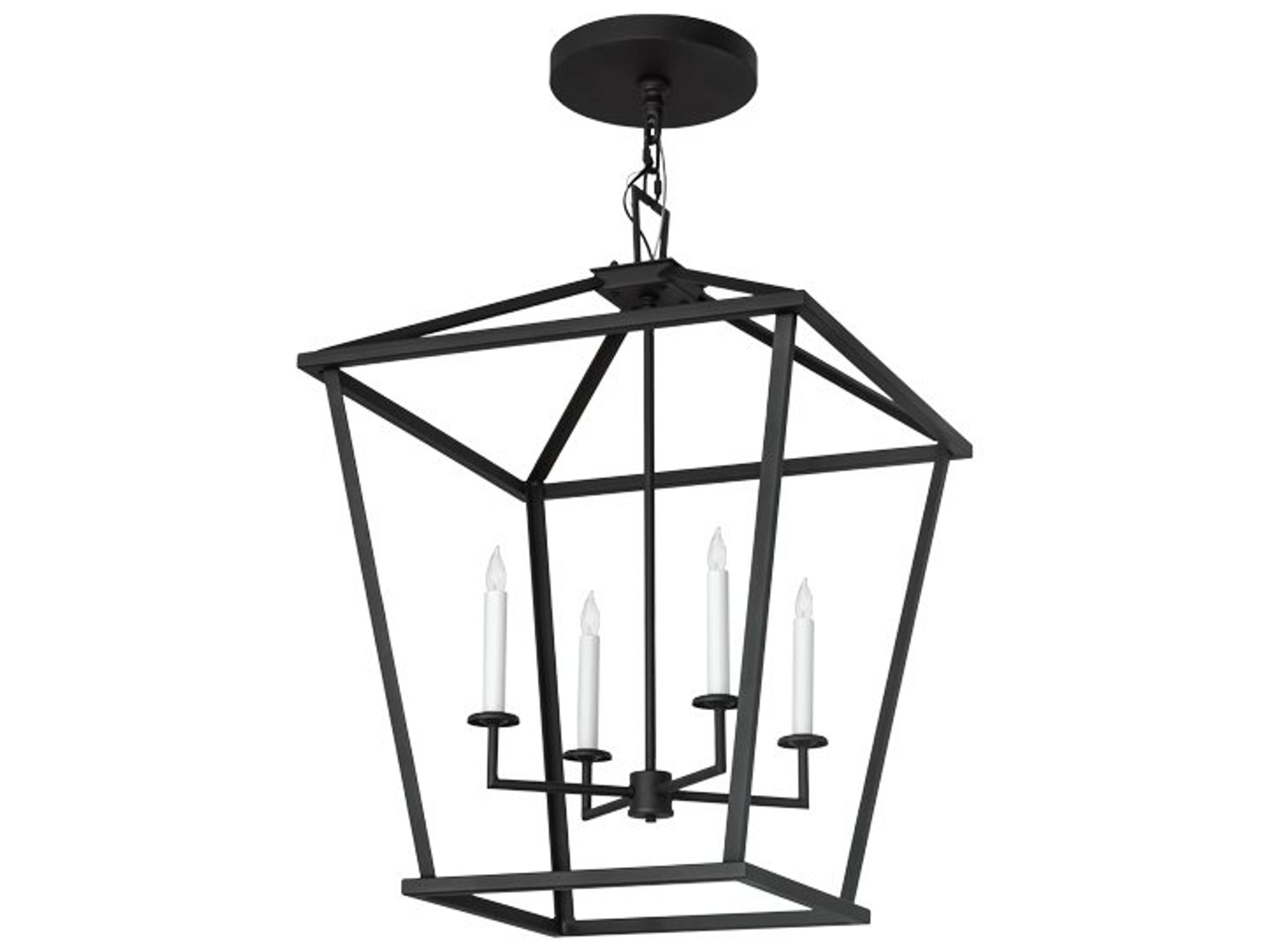 Meyda Kitzi 4-Light Black Candelabra Chandelier