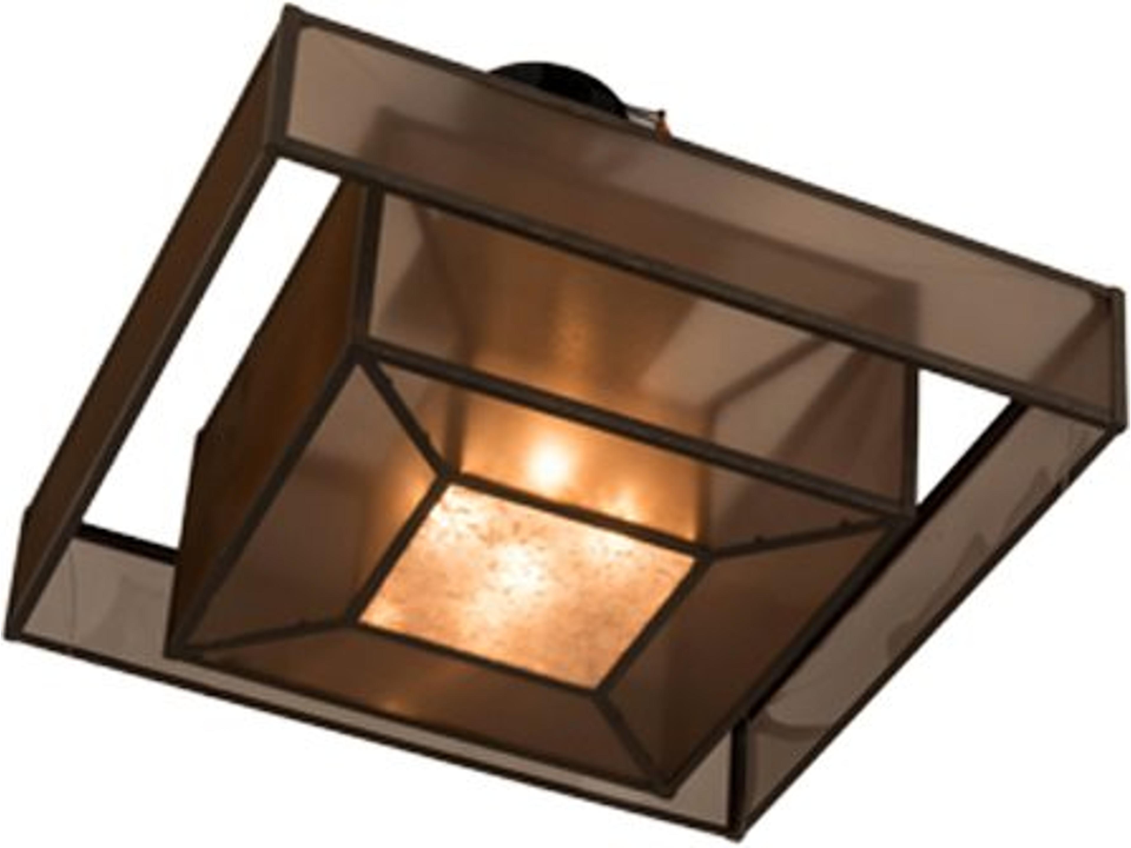 Meyda 4-Light Brown Semi Flush Mount