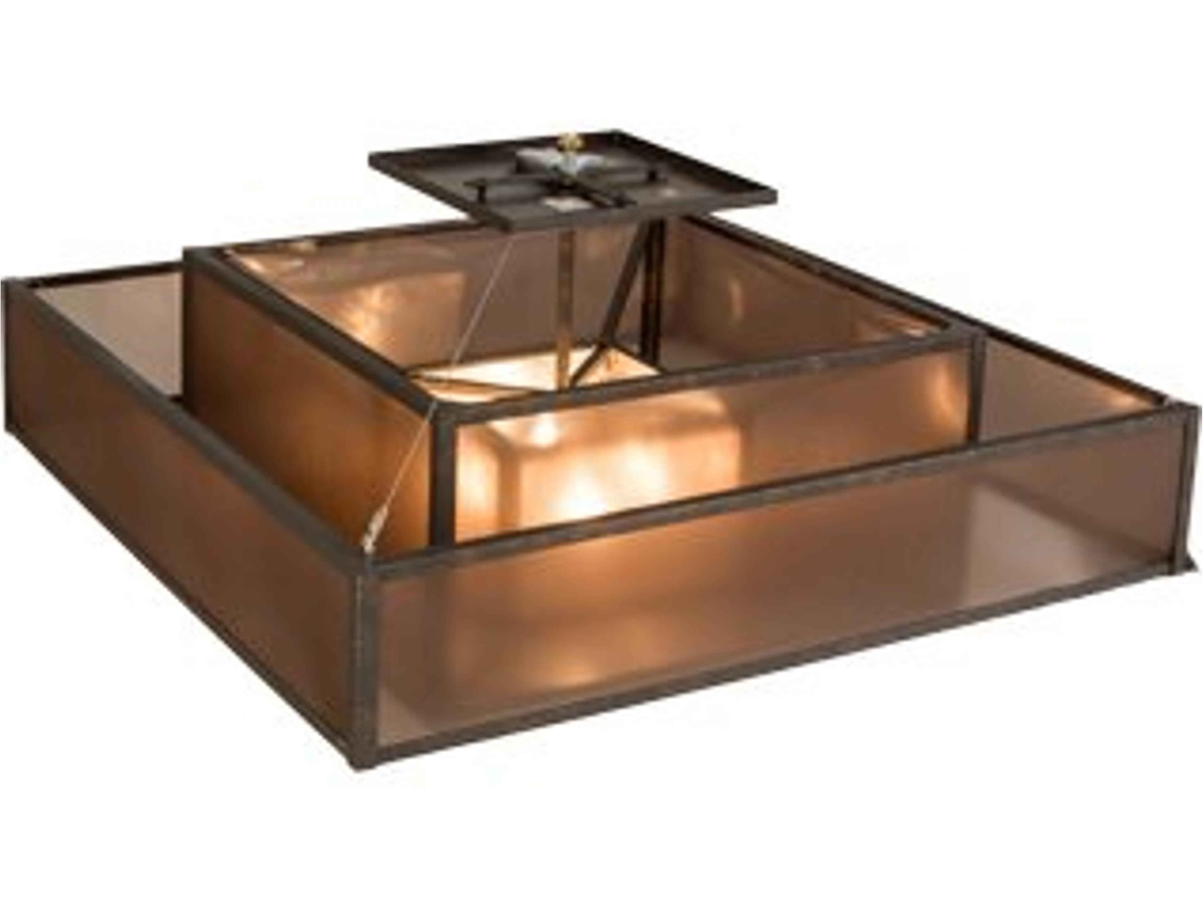 Meyda 4-Light Brown Semi Flush Mount