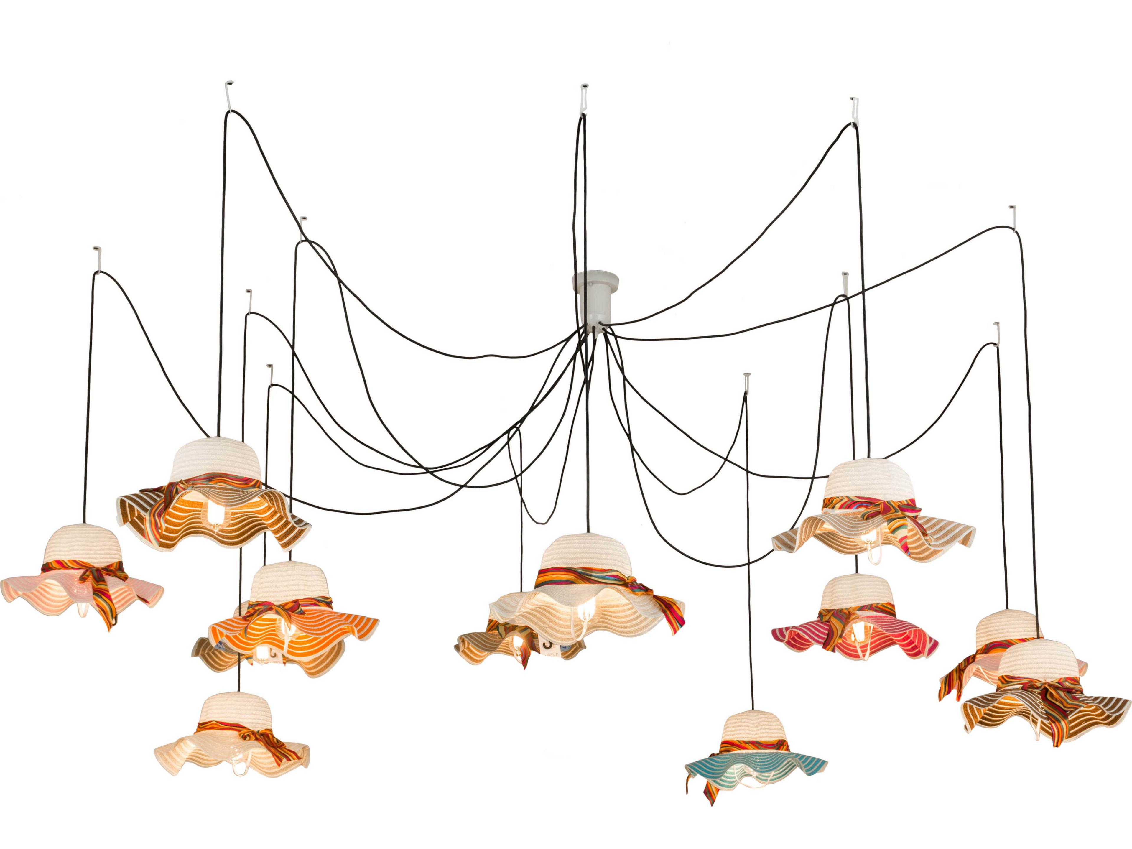 Castiliolite 12-Light Black Pendant