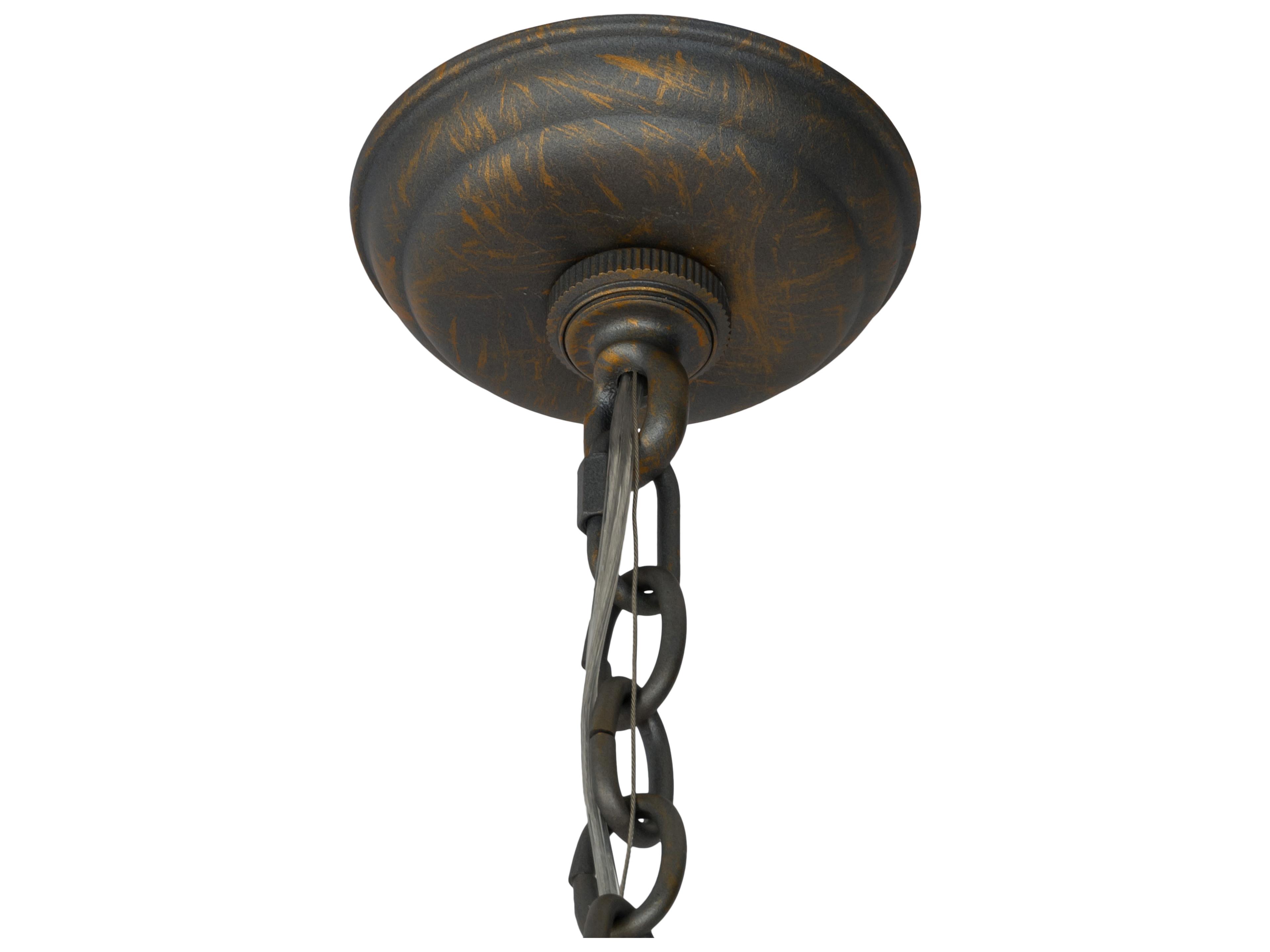 Meyda Jenna 6-Light French Bronzed Candelabra Chandelier