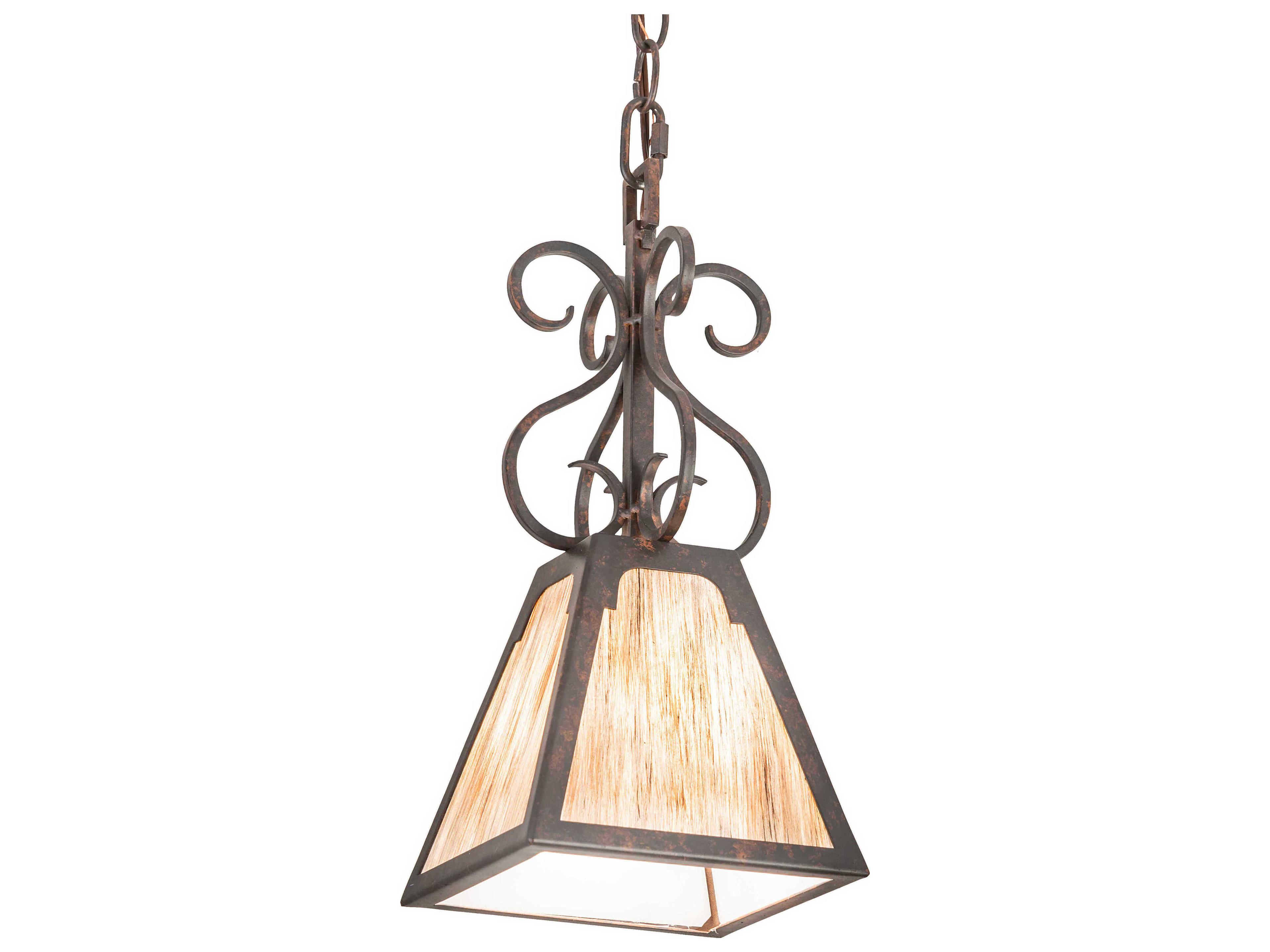 Meyda Ava 1-Light Cajun Spice Brown Glass LED Mini Pendant