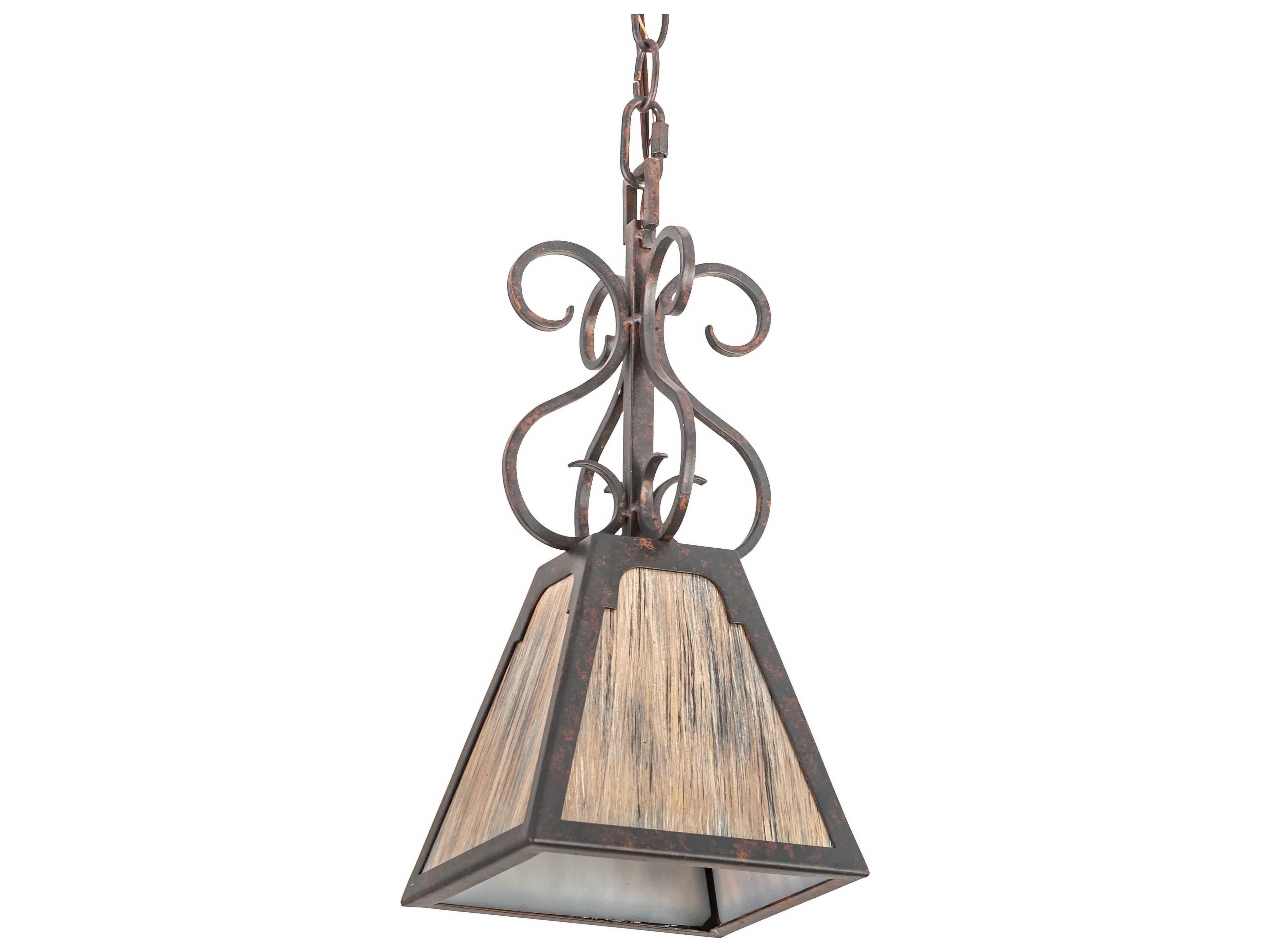 Meyda Ava 1-Light Cajun Spice Brown Glass LED Mini Pendant