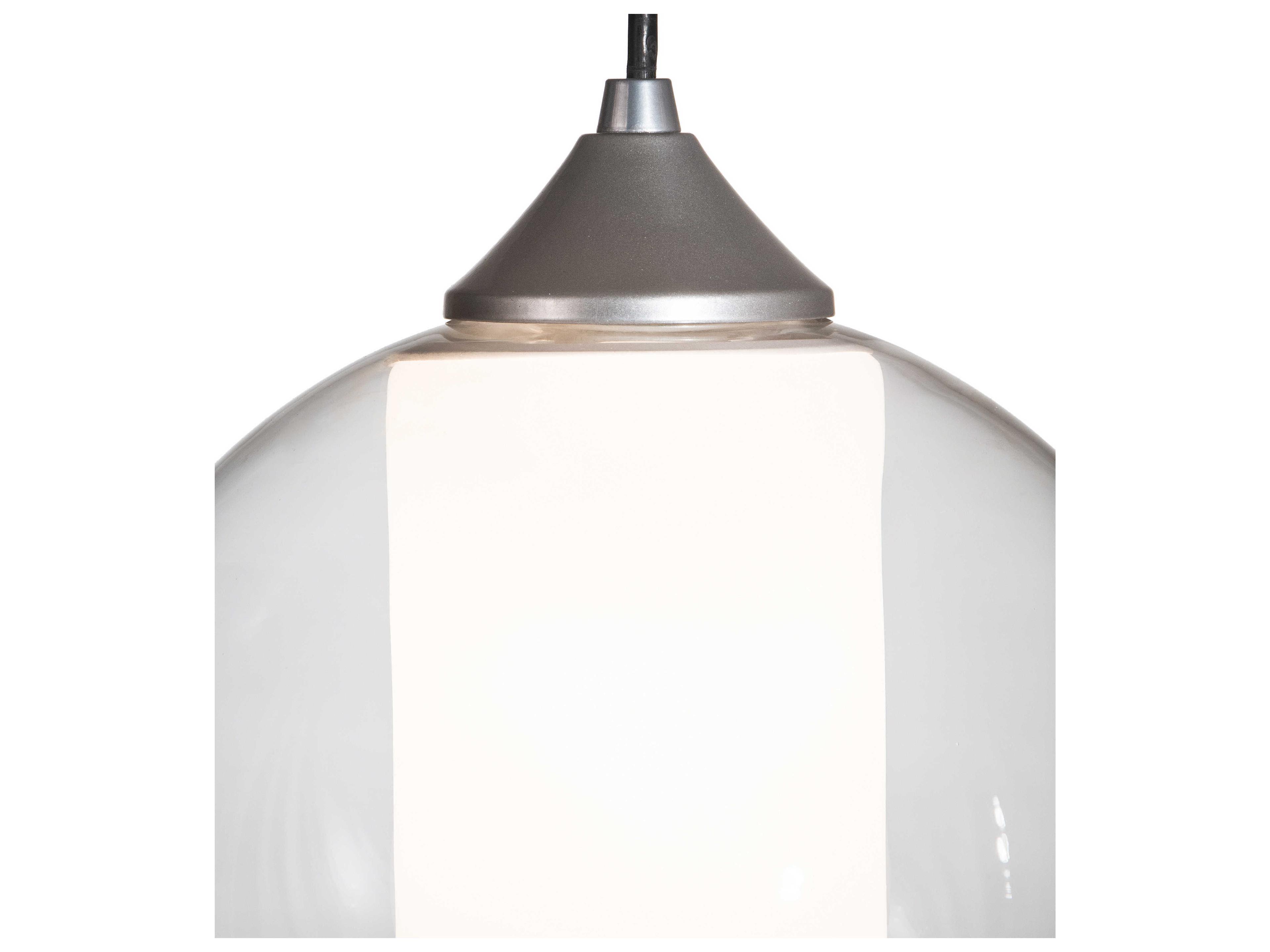 Meyda Bola 1-Light Brushed Nickel Clear Glass Globe Mini Pendant