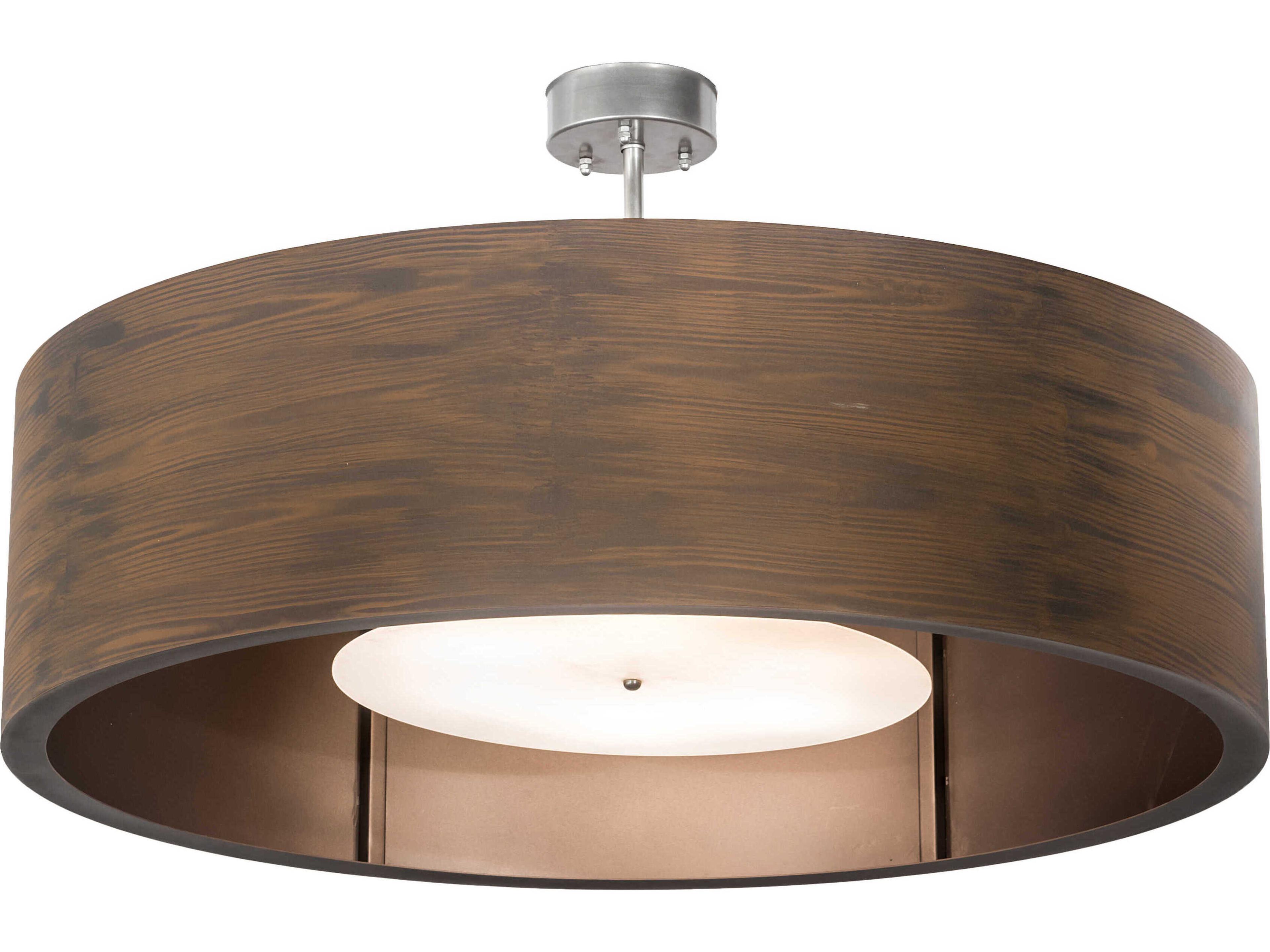 Cilindro 6-Light Nickel Drum Pendant
