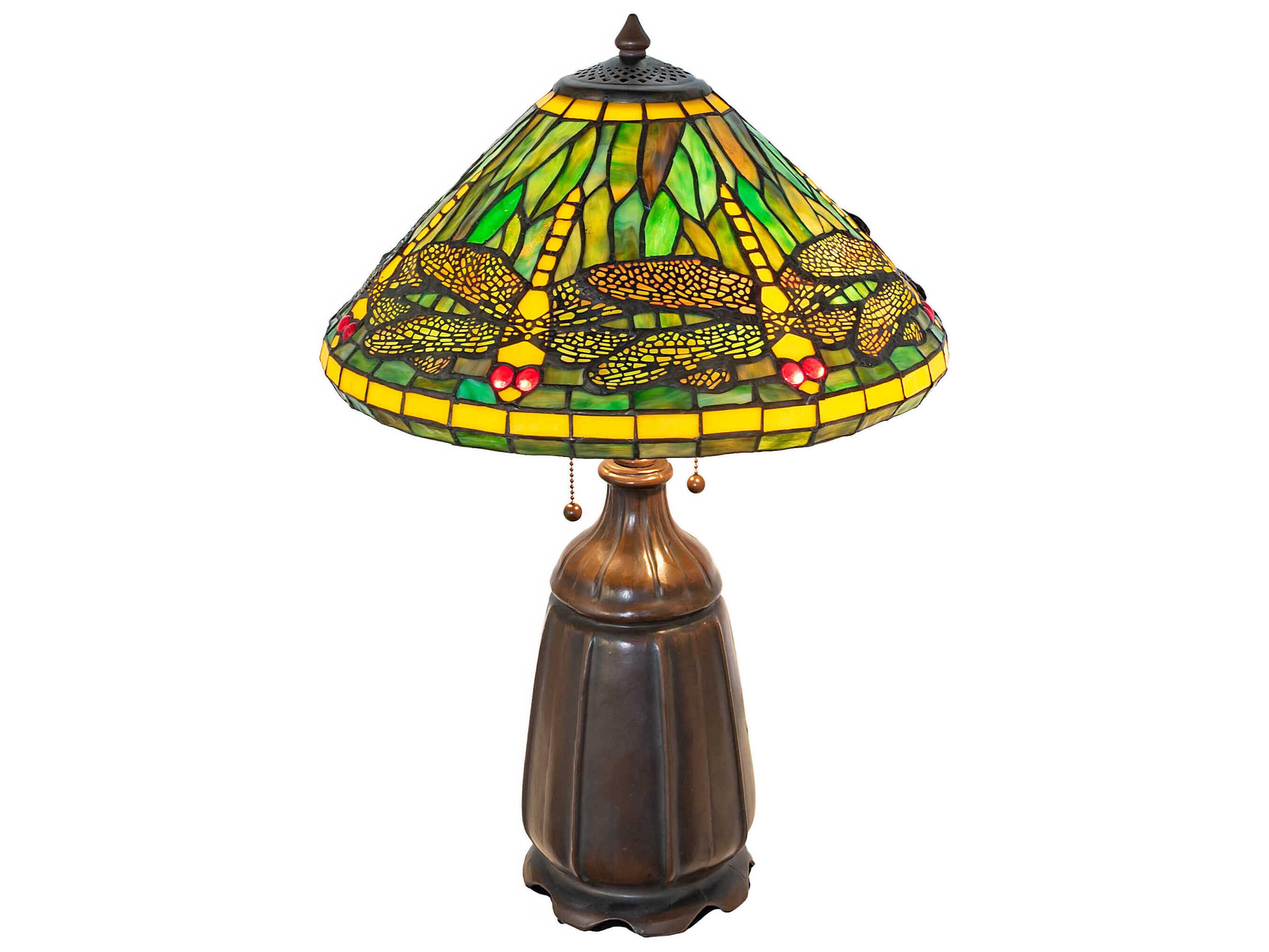Meyda Tiffany Dragonfly Mahogany Bronze Buffet Lamp