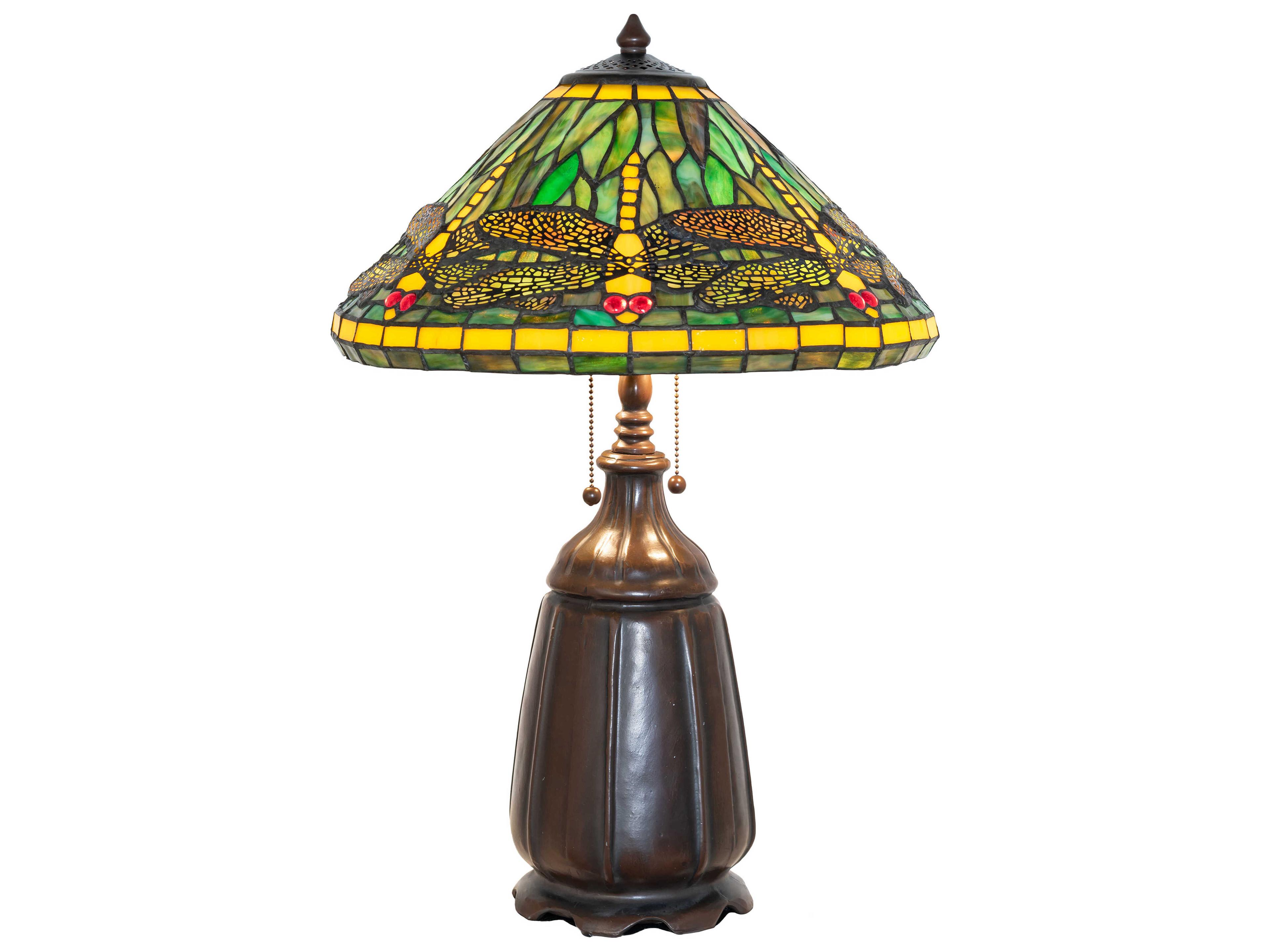 Meyda Tiffany Dragonfly Mahogany Bronze Buffet Lamp