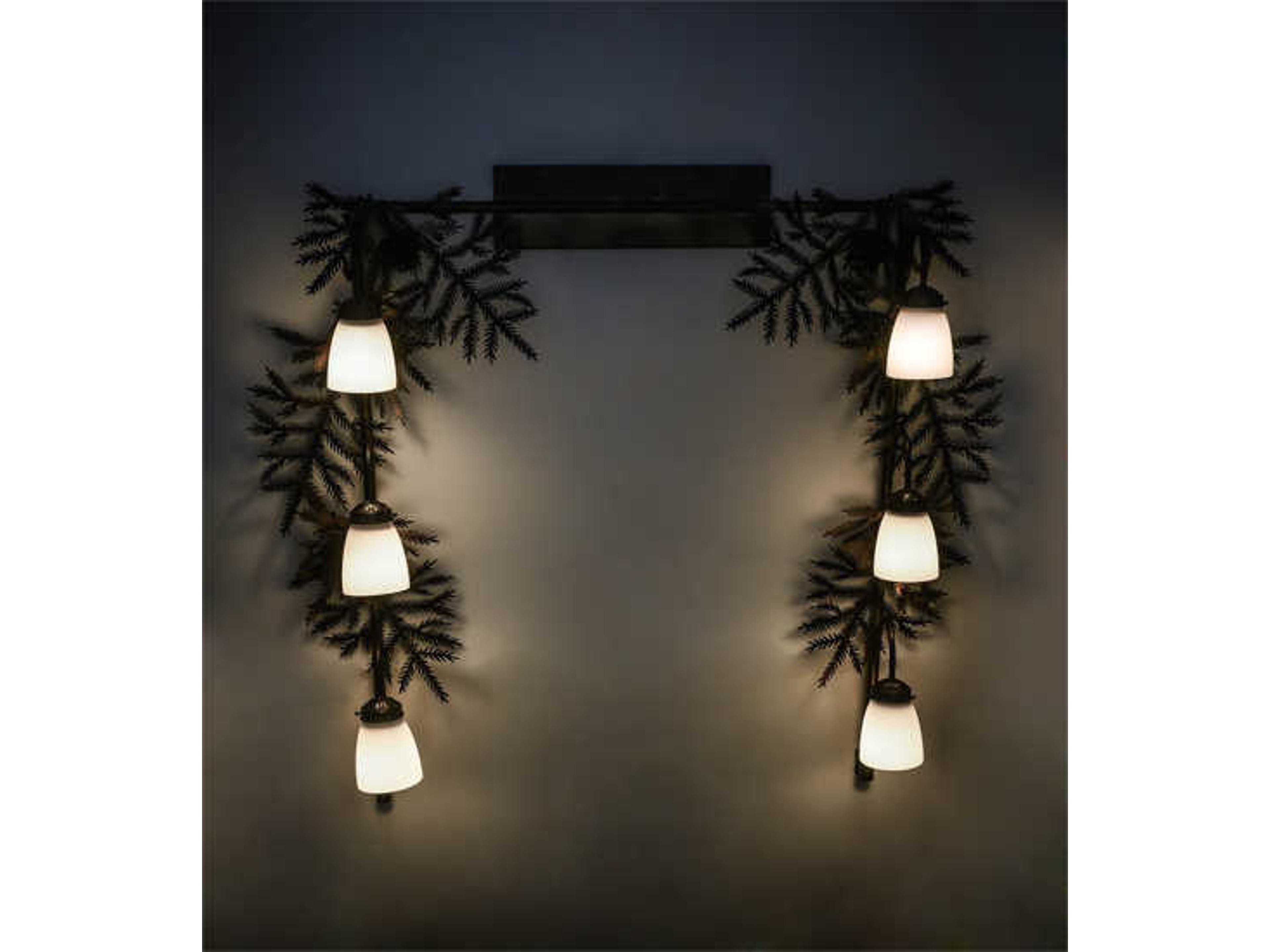 Meyda 6-Light Copper Vanity Light