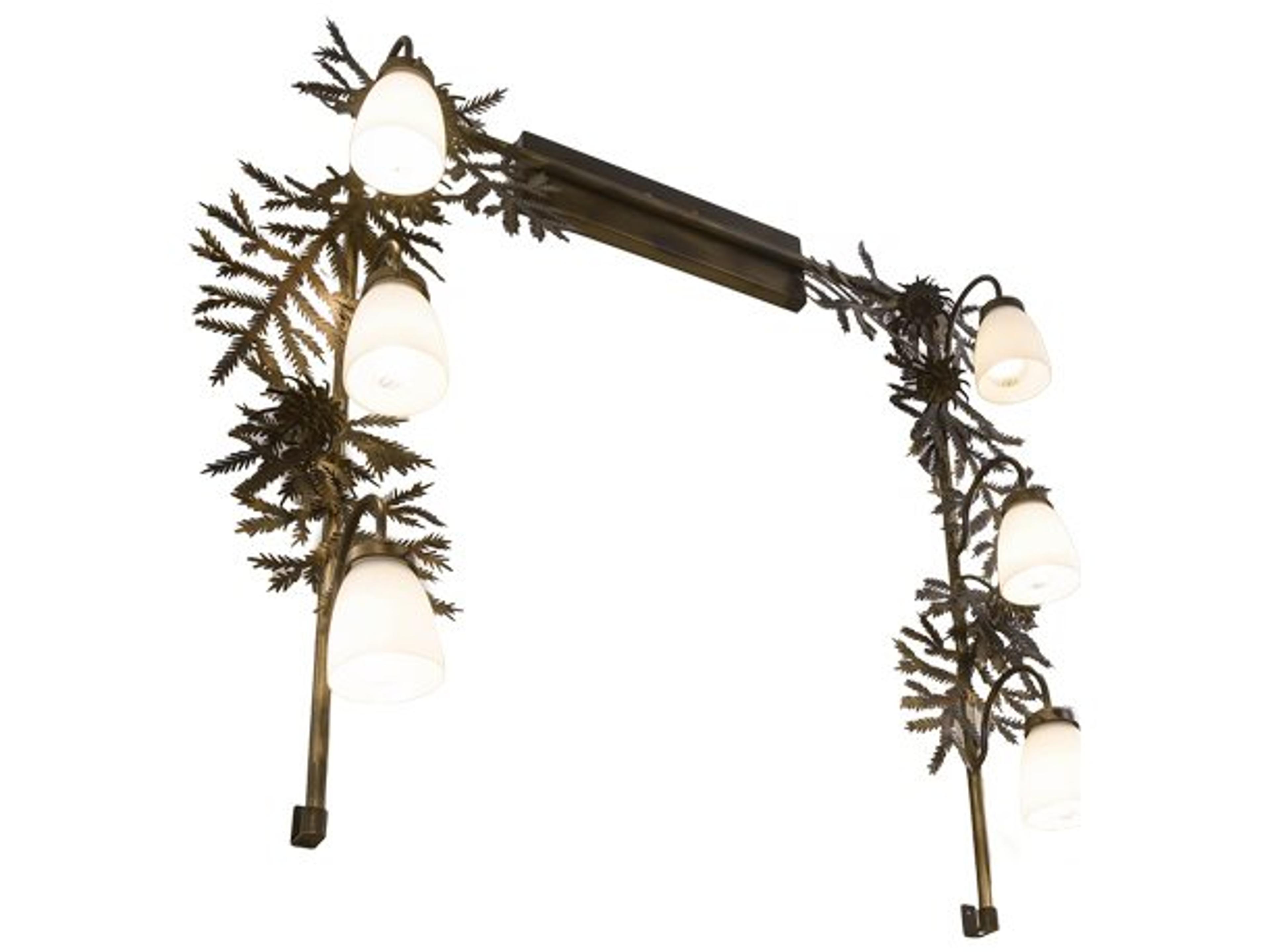 Meyda 6-Light Copper Vanity Light