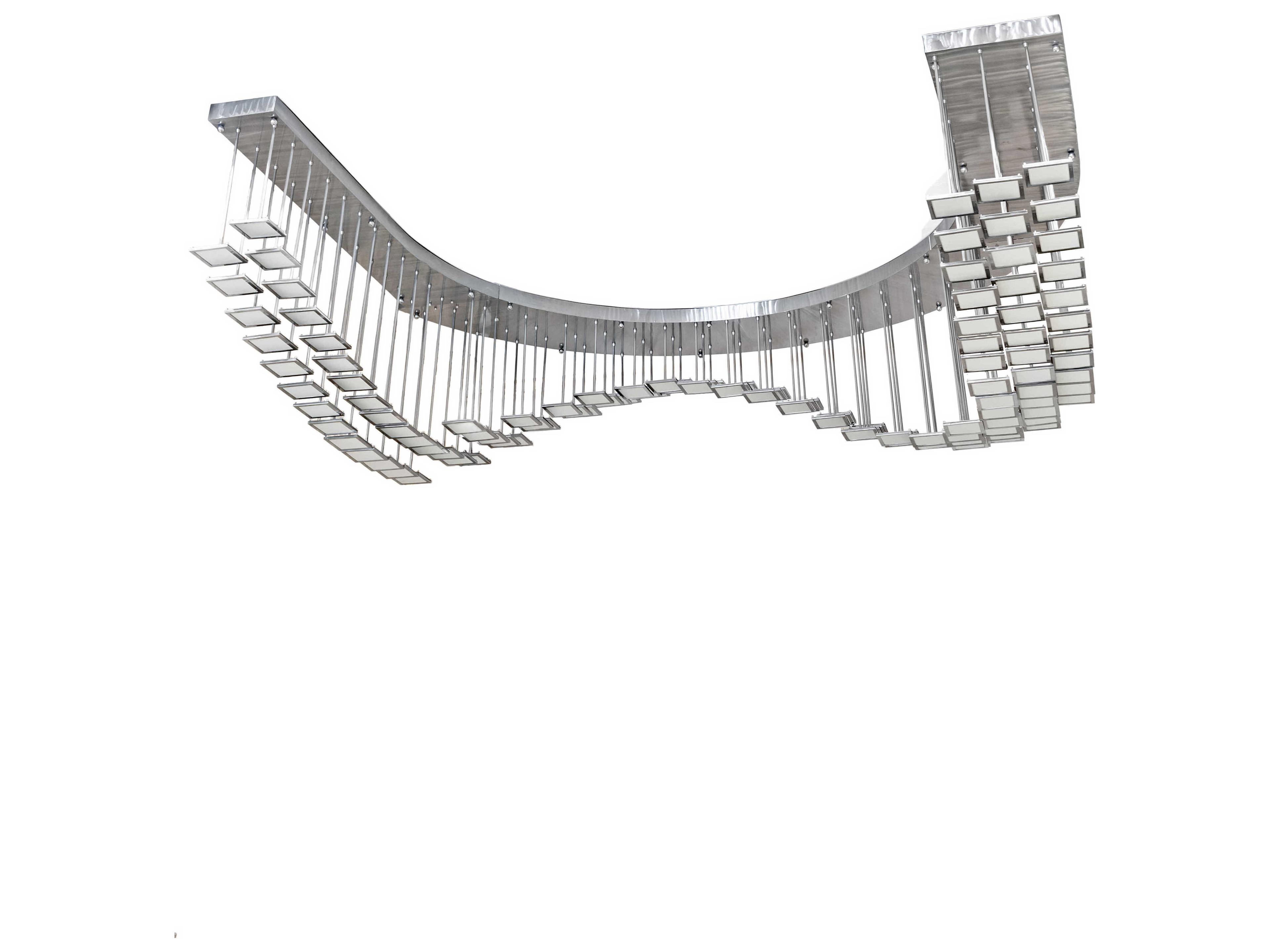 Meyda Kossar White Grey LED Pendant