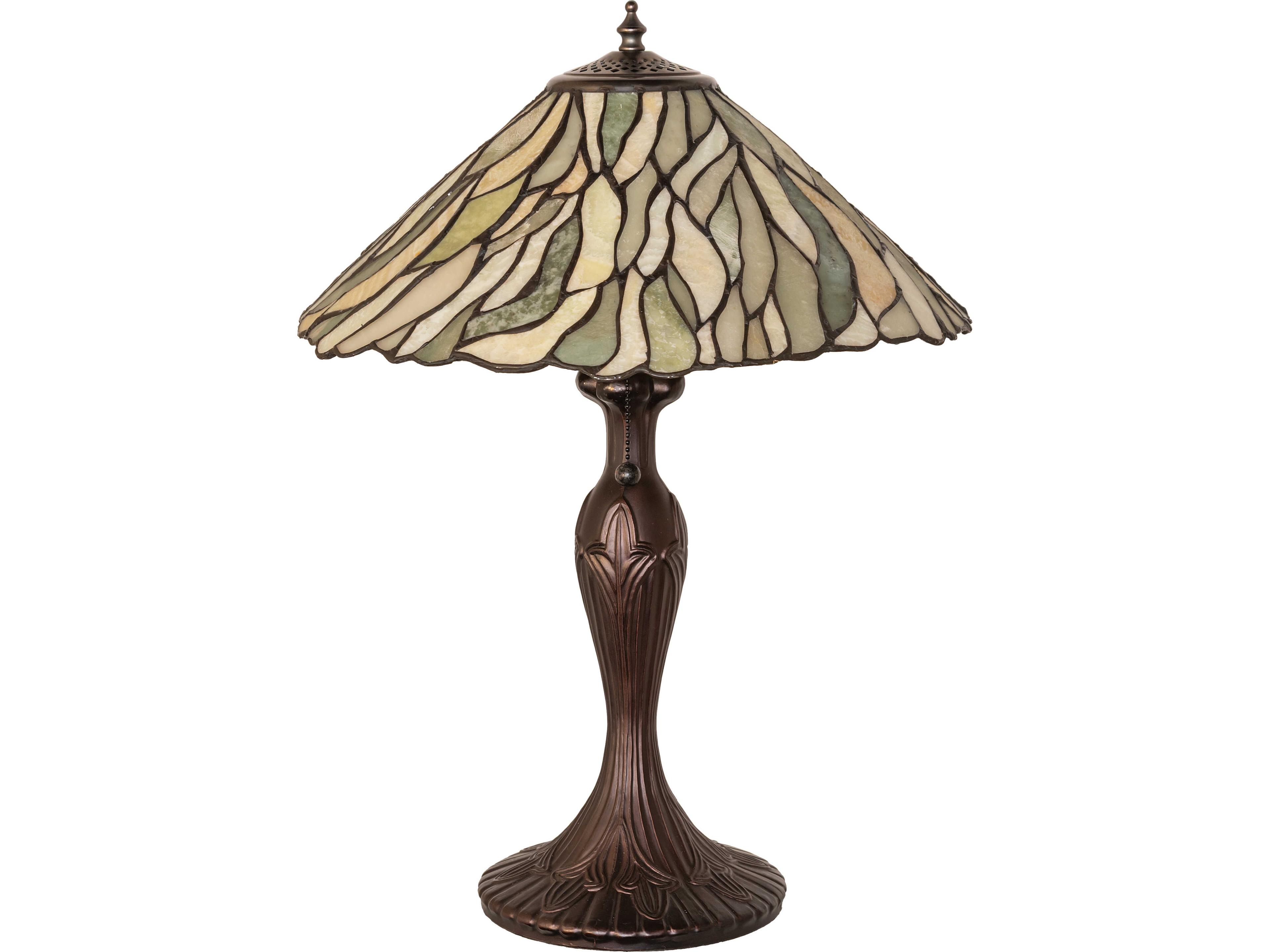 Meyda Willow Brown Traditional Table Lamp