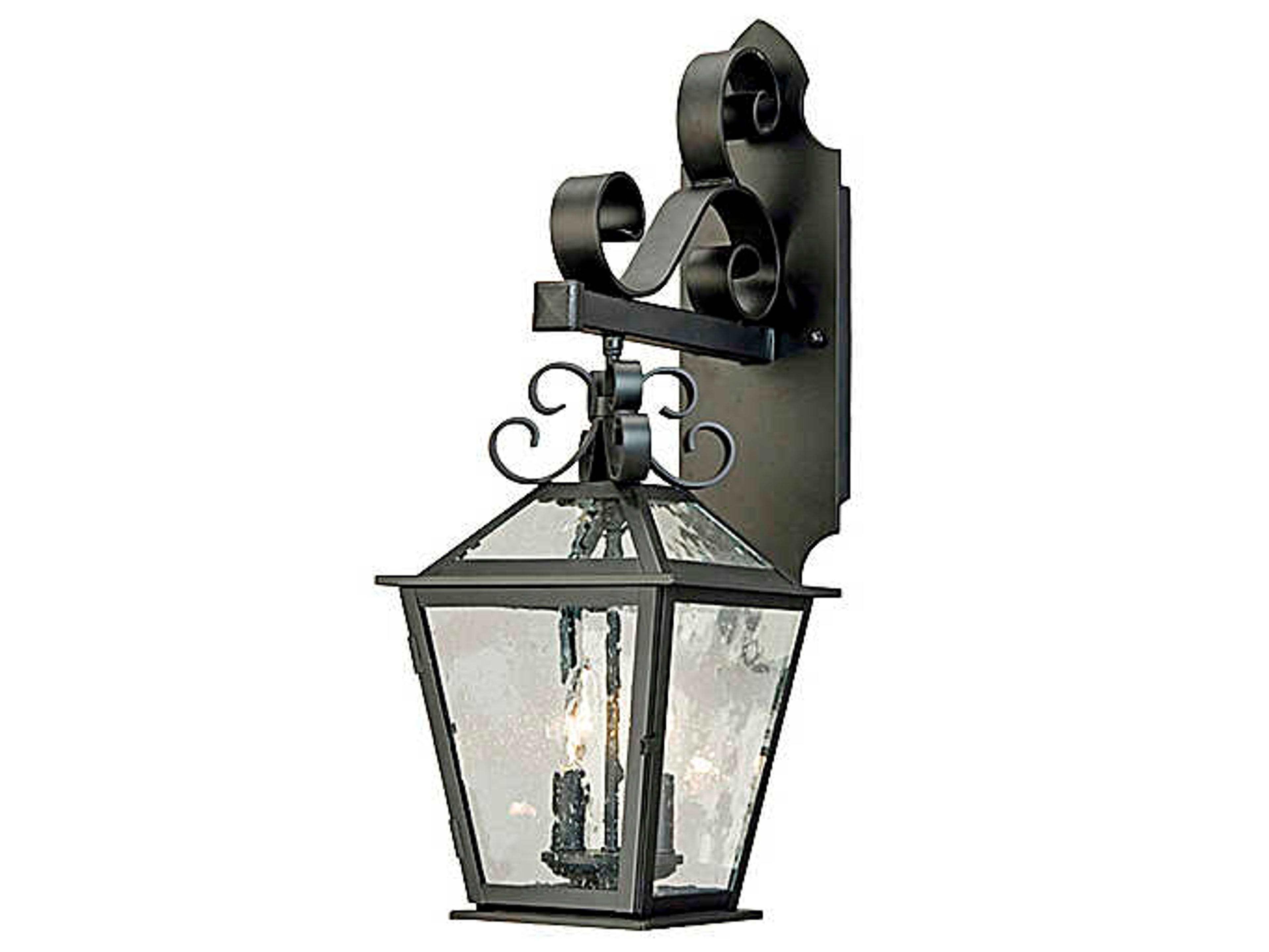 Meyda Black Glass Wall Sconce