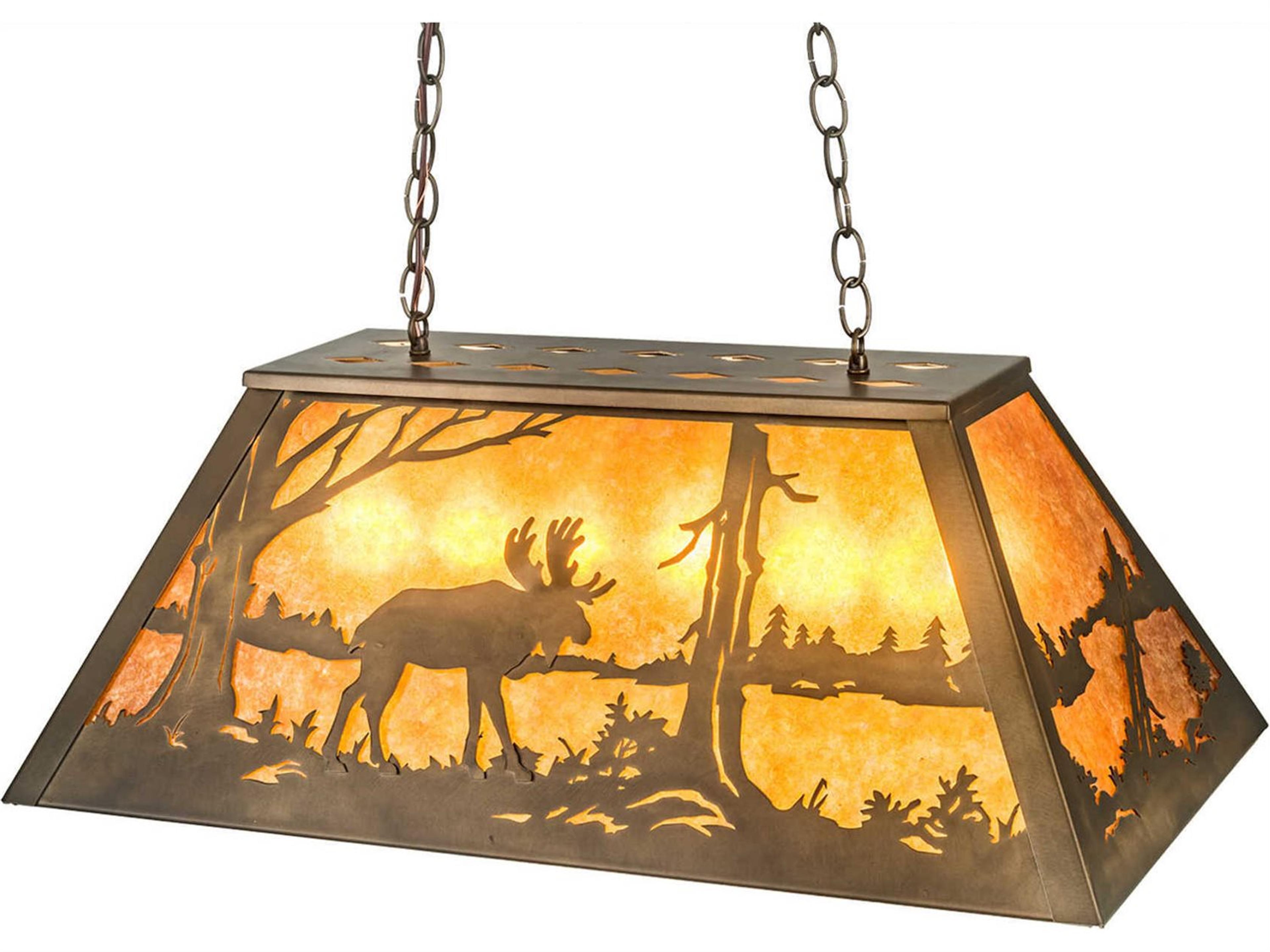 Meyda 6-Light Bronze Island Pendant