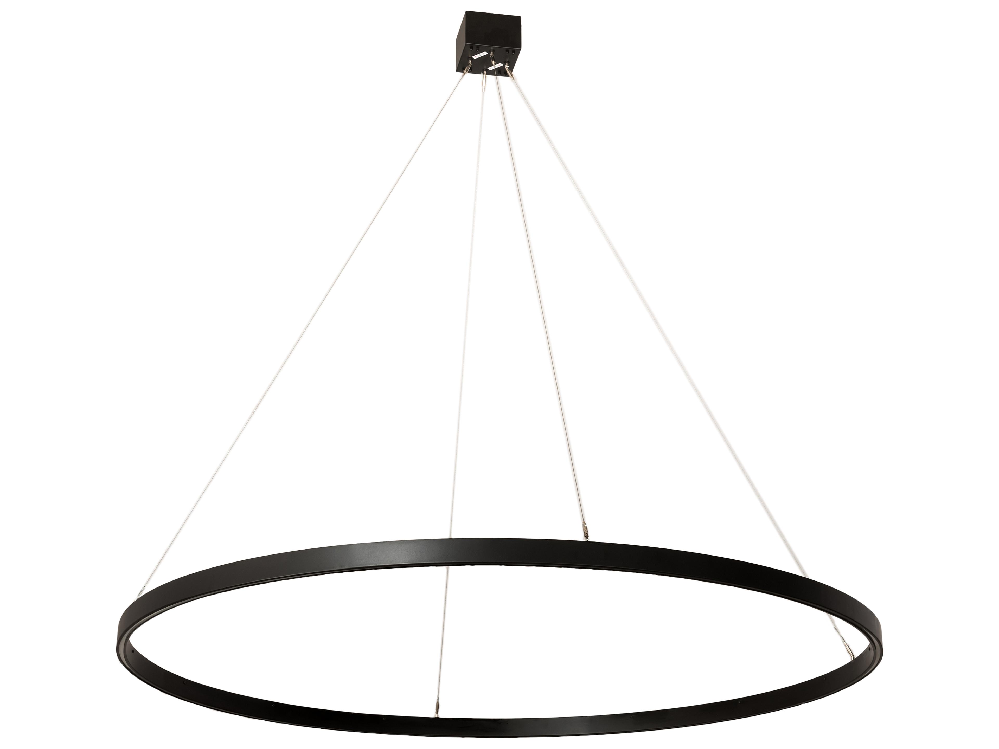 Meyda Anillo Black White LED Round Pendant