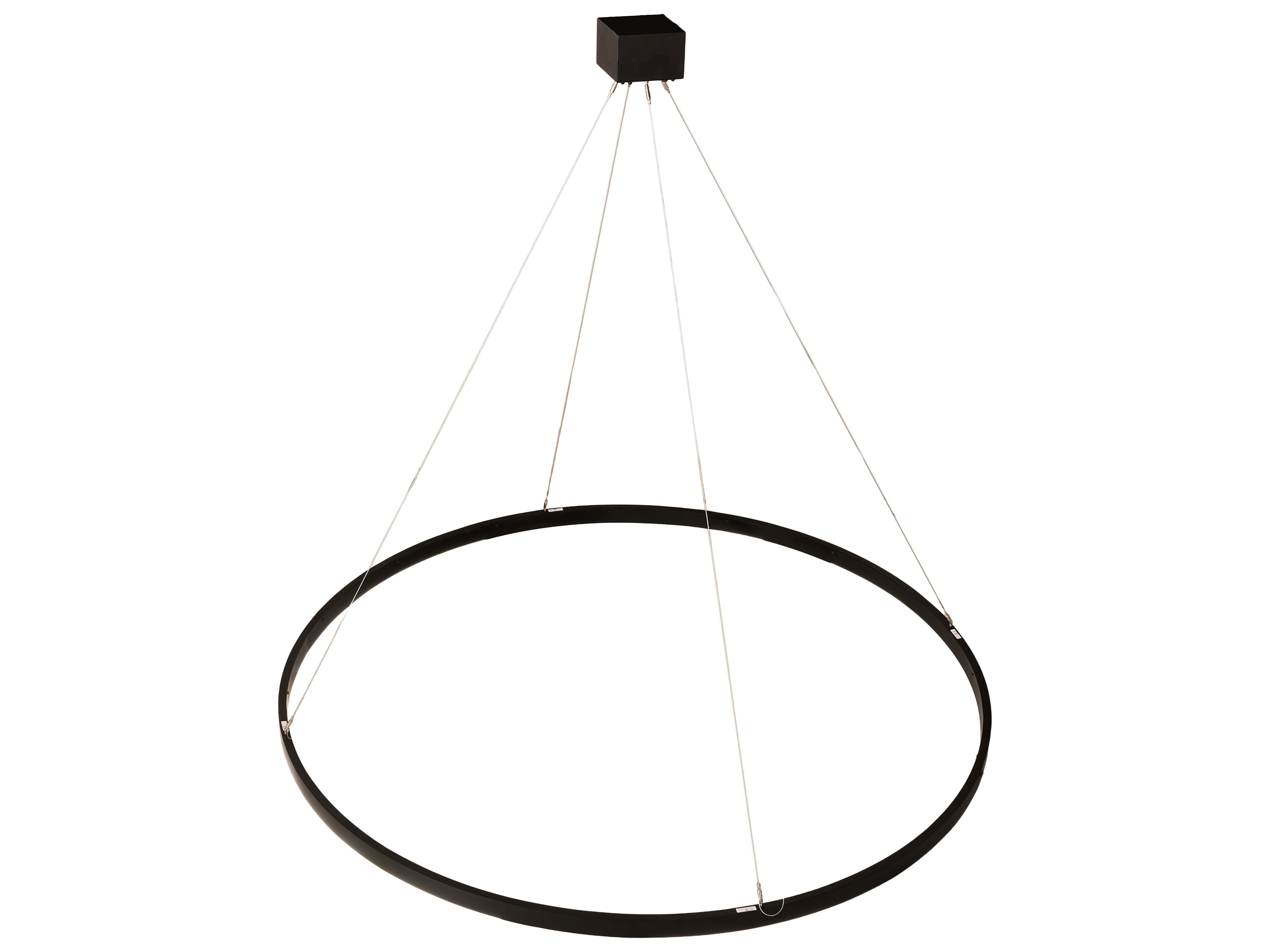 Meyda Anillo Black White LED Round Pendant