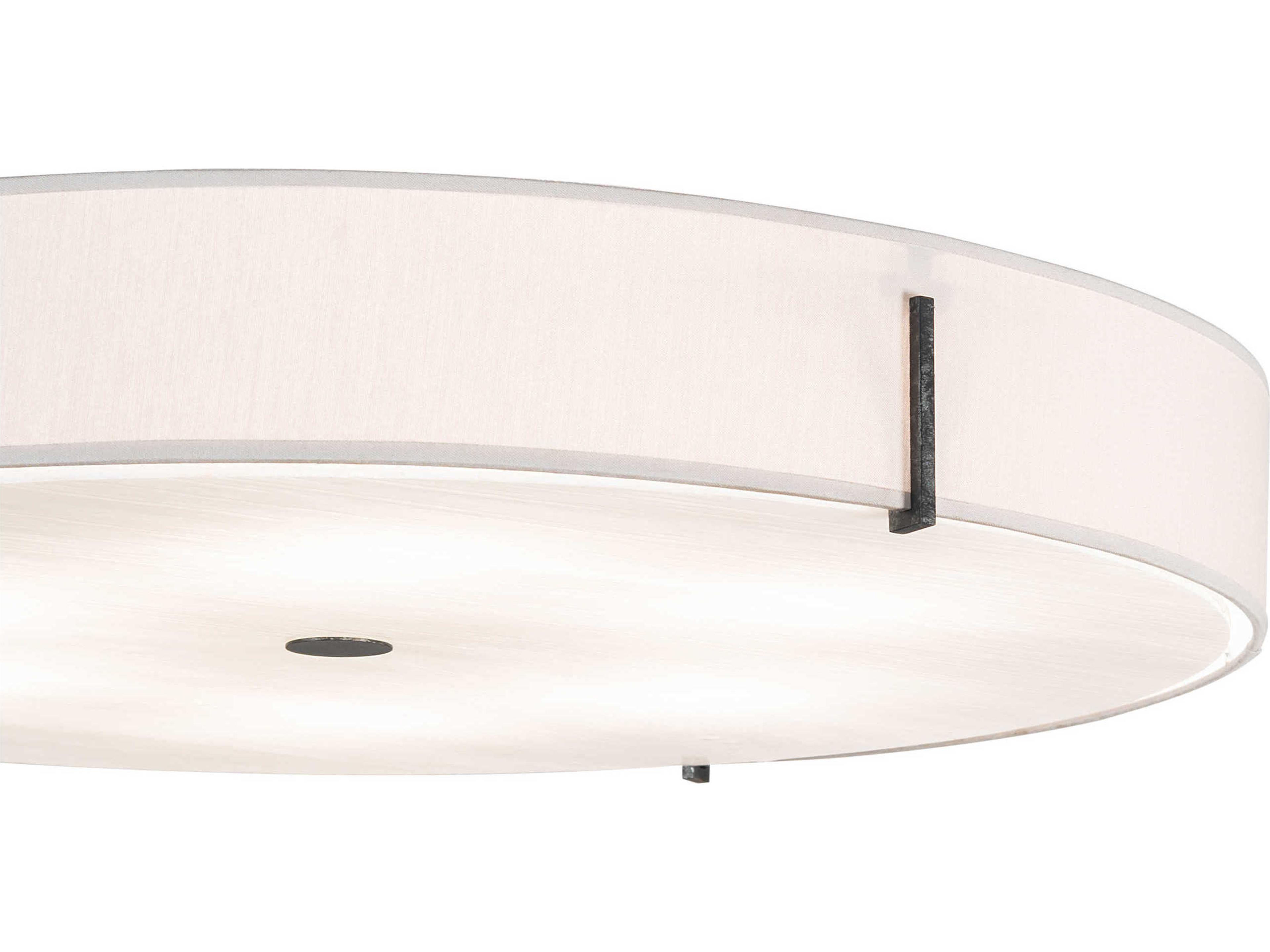 Meyda Cilindro 4-Light Black Beige White Grey Glass LED Drum Flush Mount
