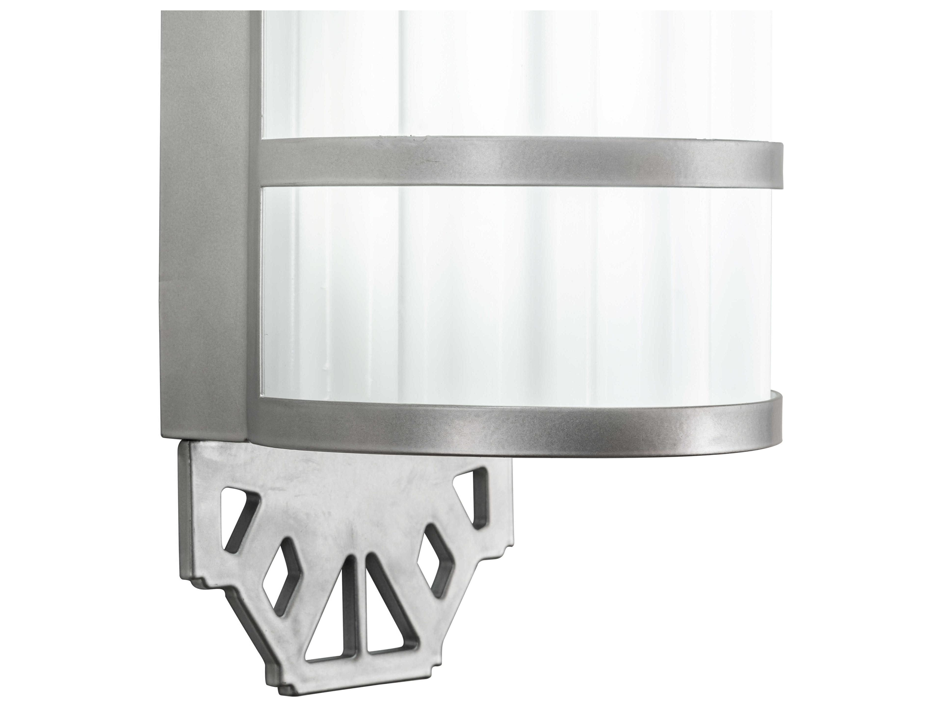 Meyda Lagoon Nickel White LED Wall Sconce