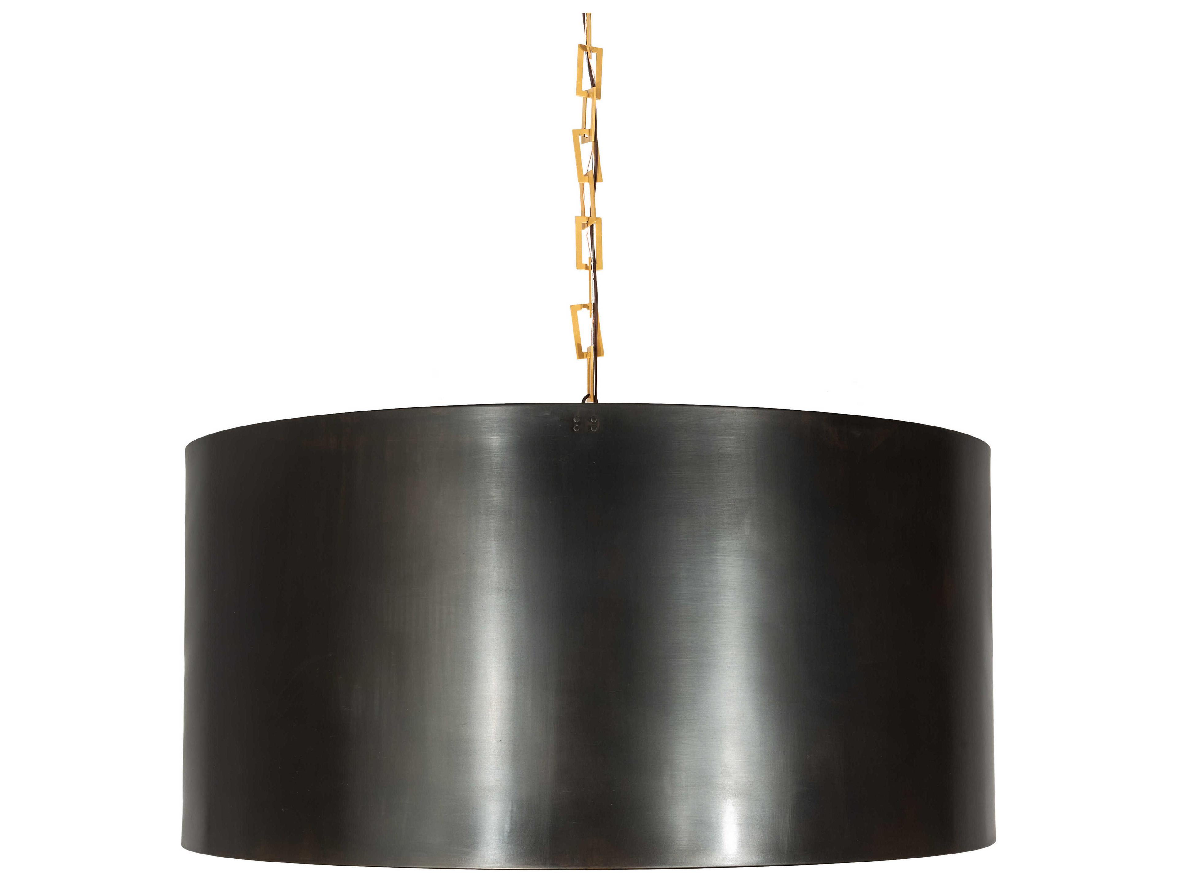 Meyda Cilindro 12-Light Bronze Drum Pendant