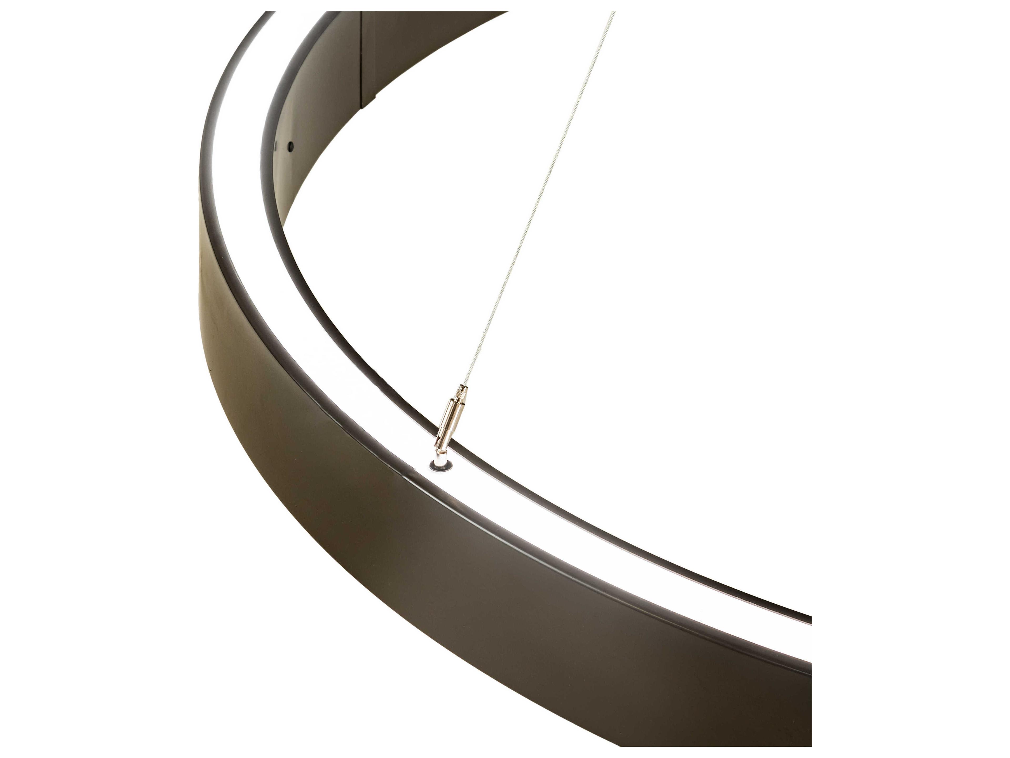 Meyda Anillo Timeless Bronze White LED Round Pendant