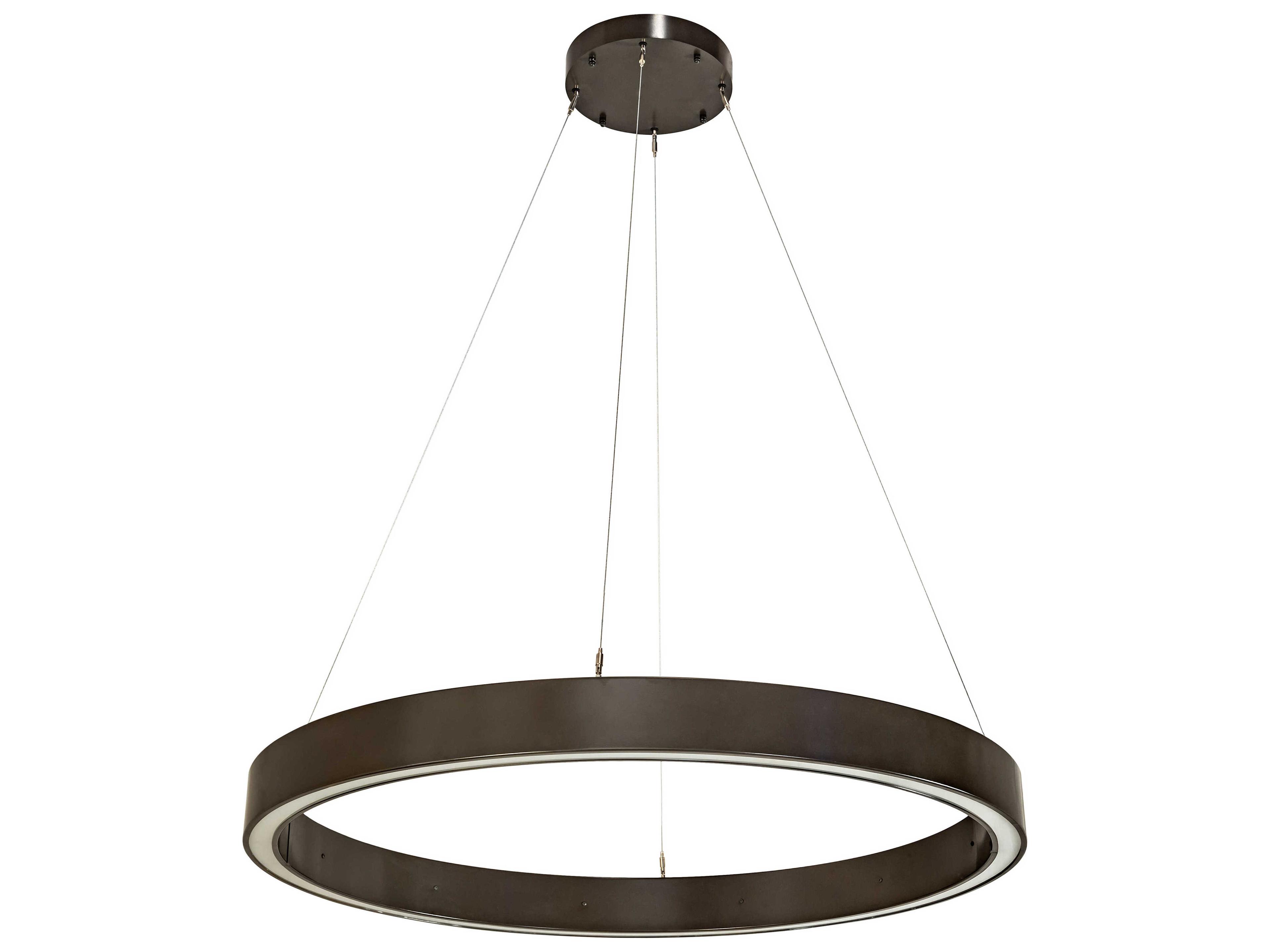 Meyda Anillo Timeless Bronze White LED Round Pendant