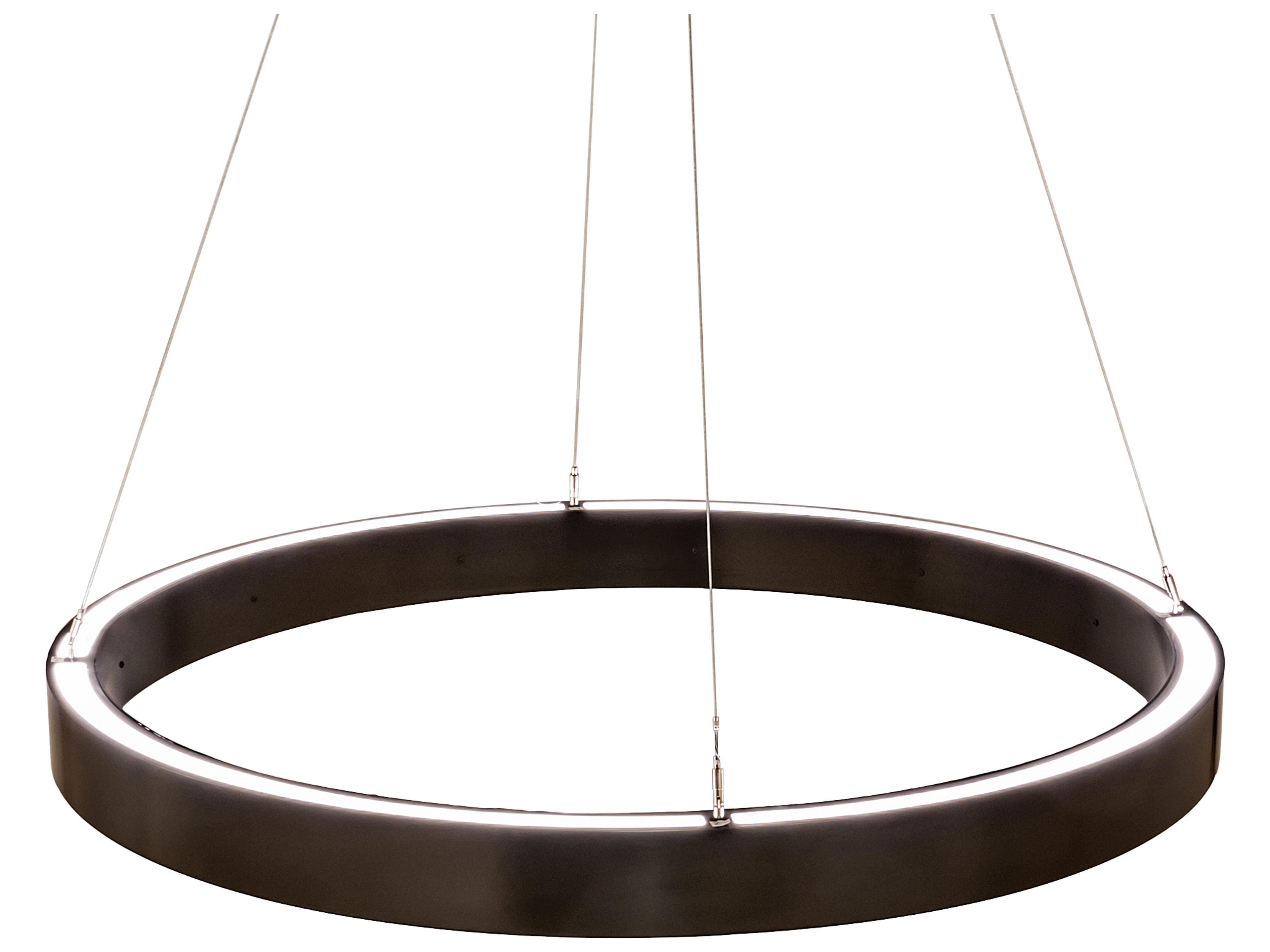 Meyda Anillo Timeless Bronze White LED Round Pendant