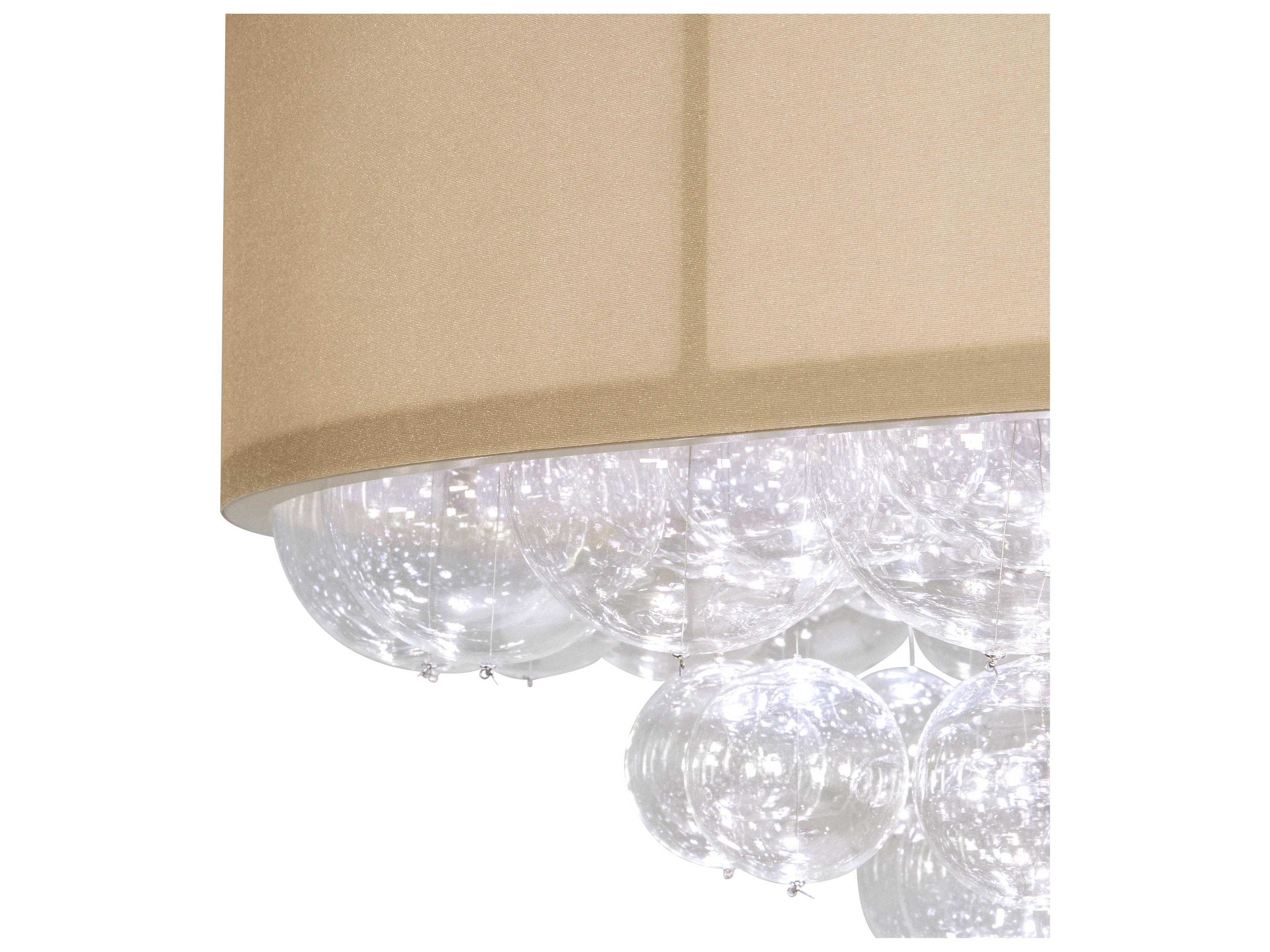 Meyda Cilindro Mahogany Bronze Brown Glass LED Drum Semi Flush Mount