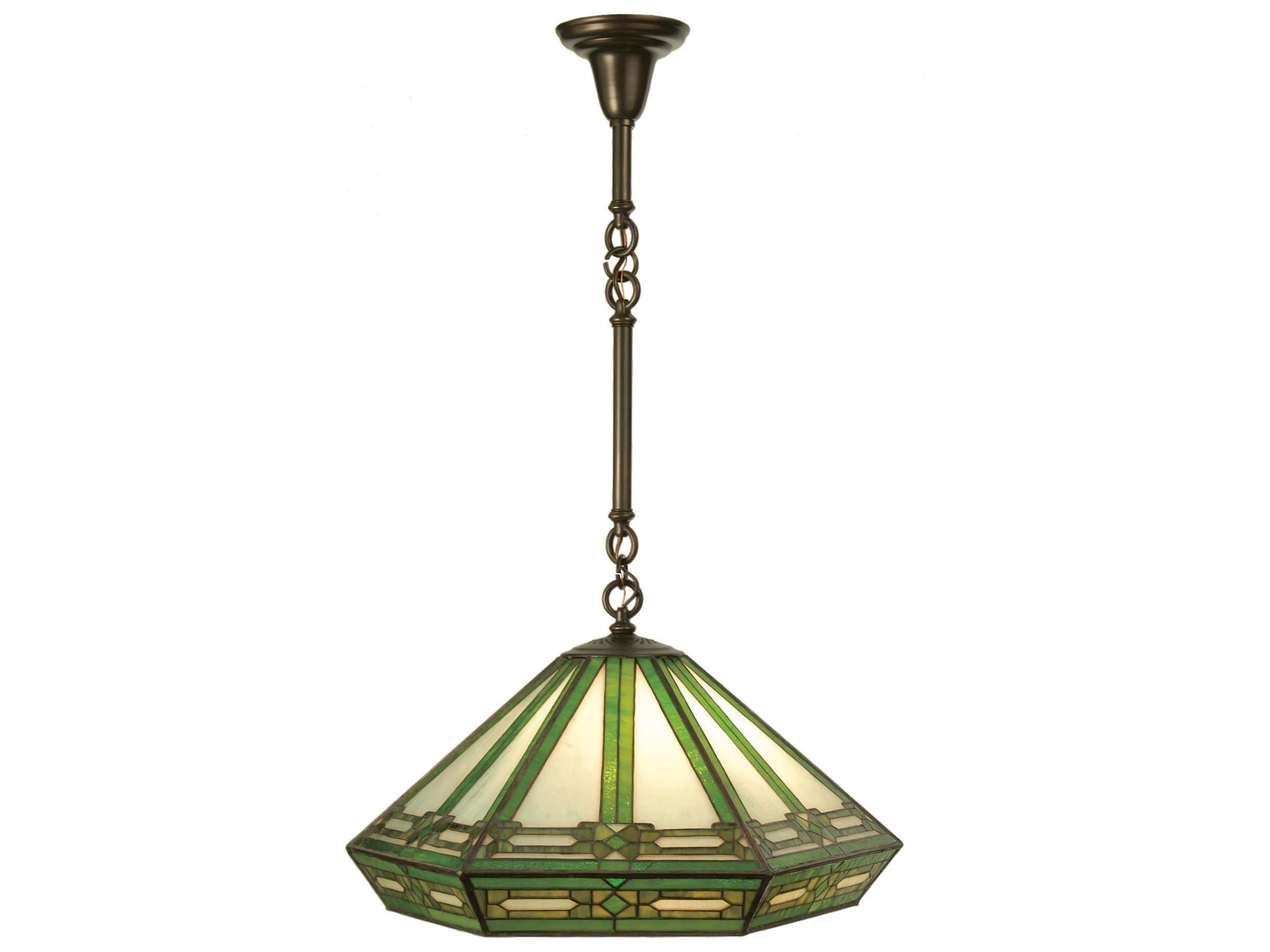 Arts & Crafts 3-Light Timeless Bronze Traditional Pendant