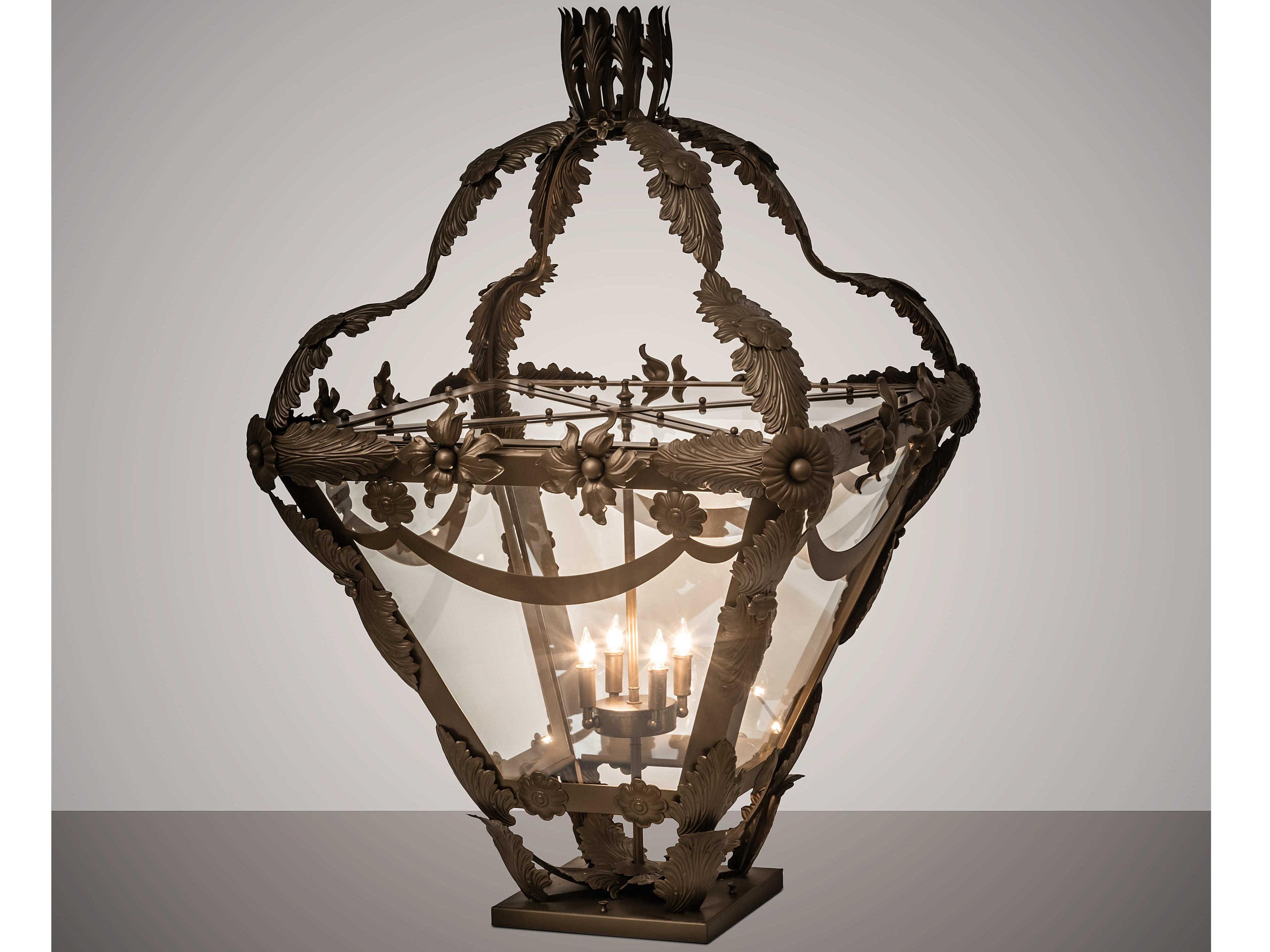 Meyda Symone 4 - Light Glass Rustic Lodge Outdoor Pier