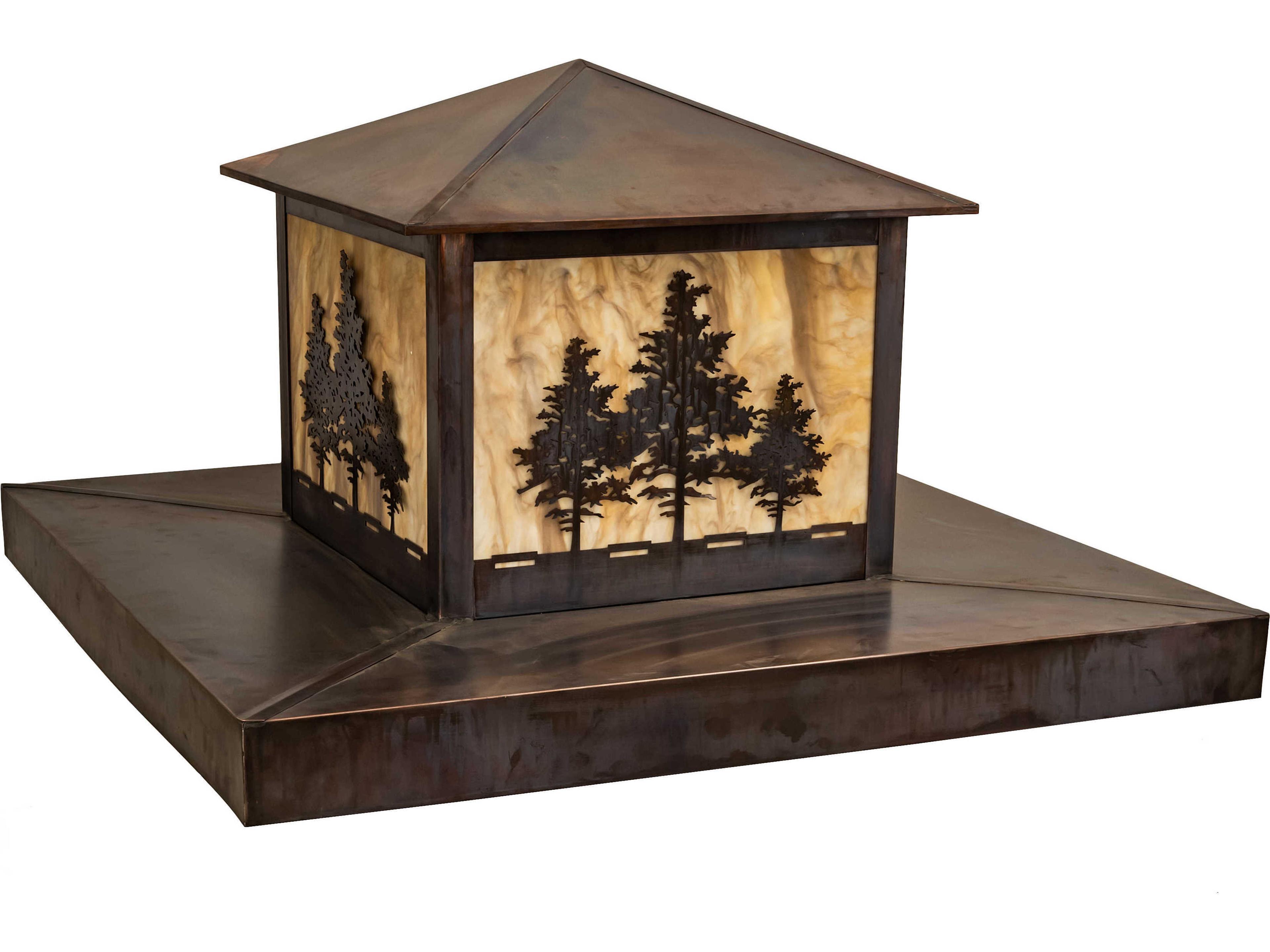 Meyda Tamarack 2 - Light LED Rustic Lodge Outdoor Pier