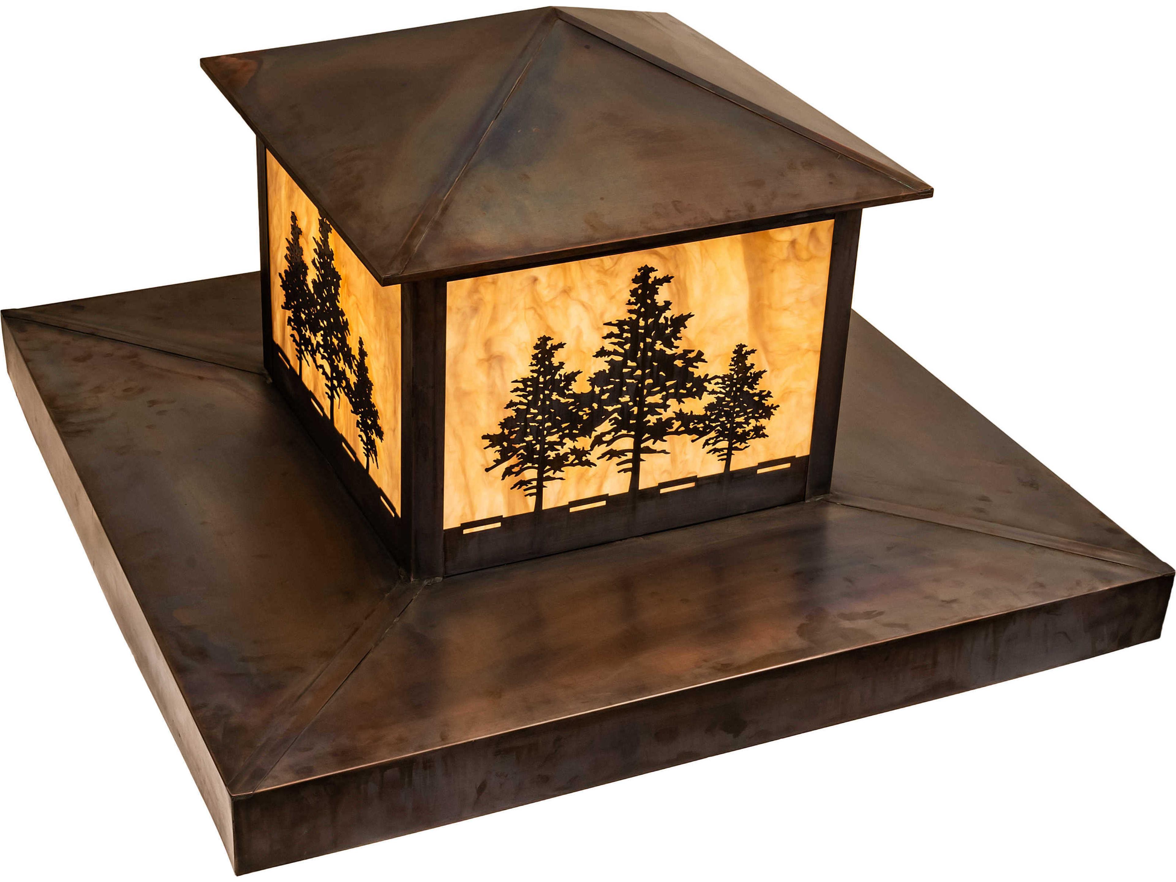 Meyda Tamarack 2 - Light LED Rustic Lodge Outdoor Pier