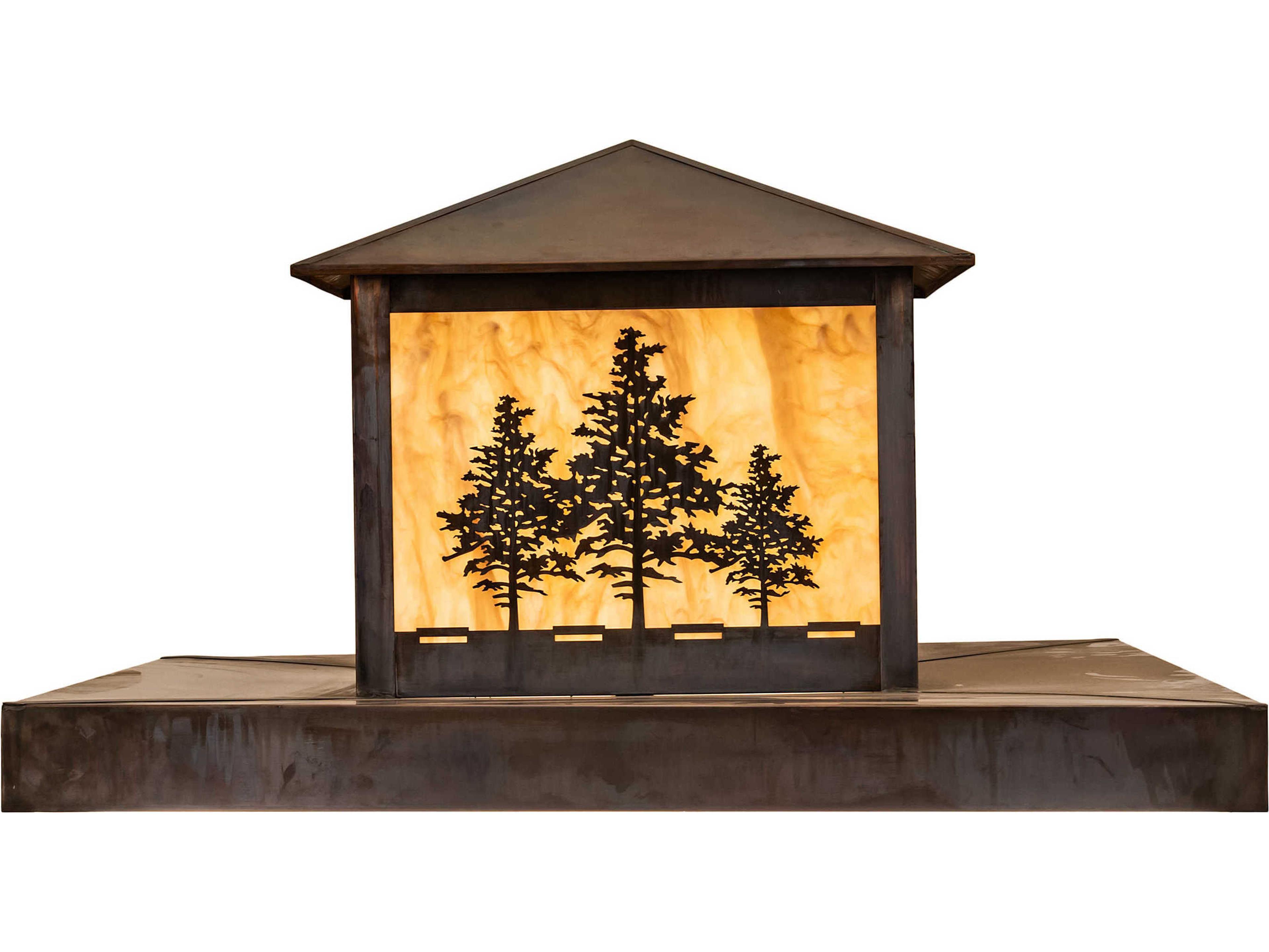 Meyda Tamarack 2 - Light LED Rustic Lodge Outdoor Pier