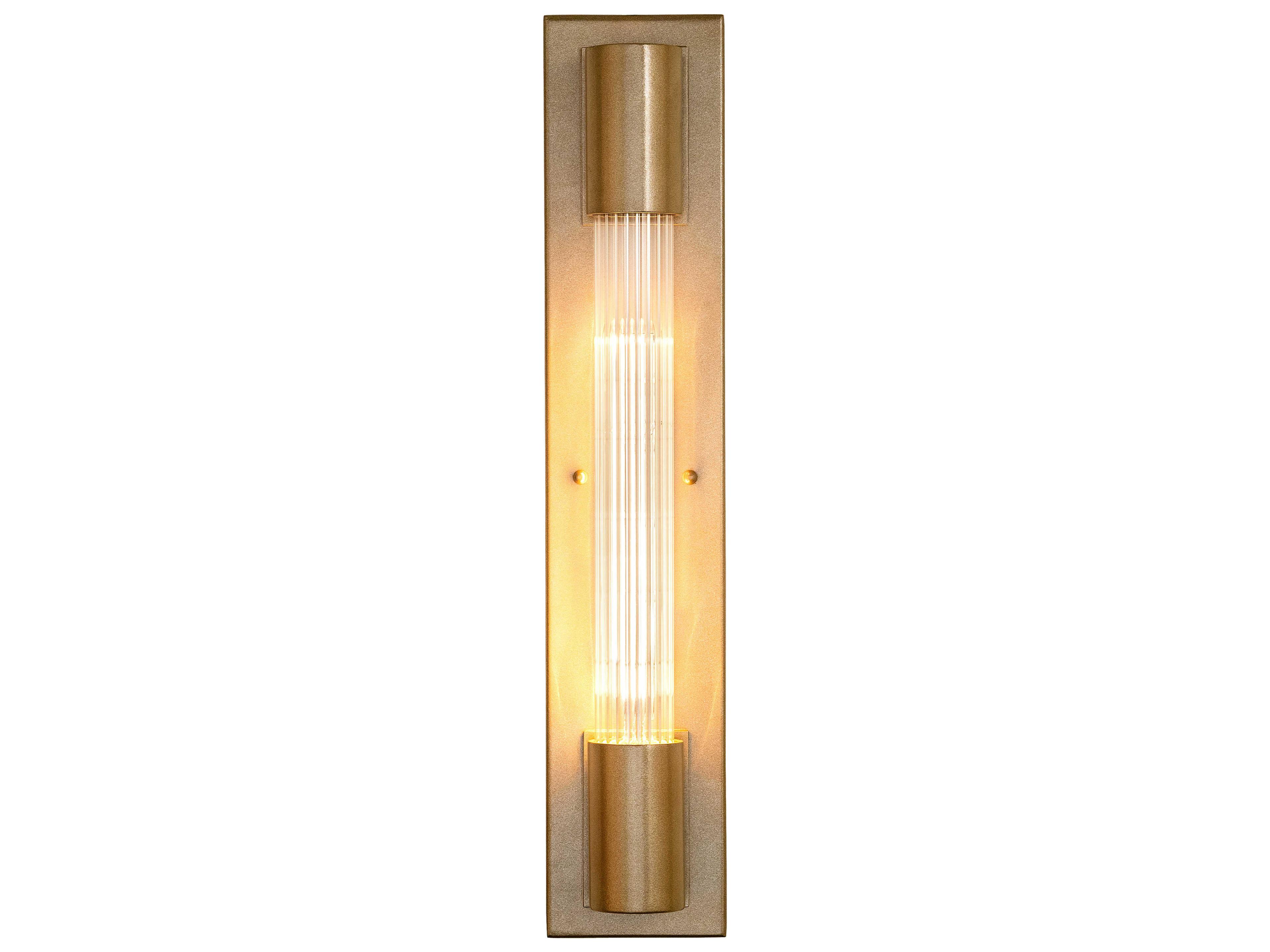 Meyda Cilindro 1-Light Beige Gold Glass LED Wall Sconce