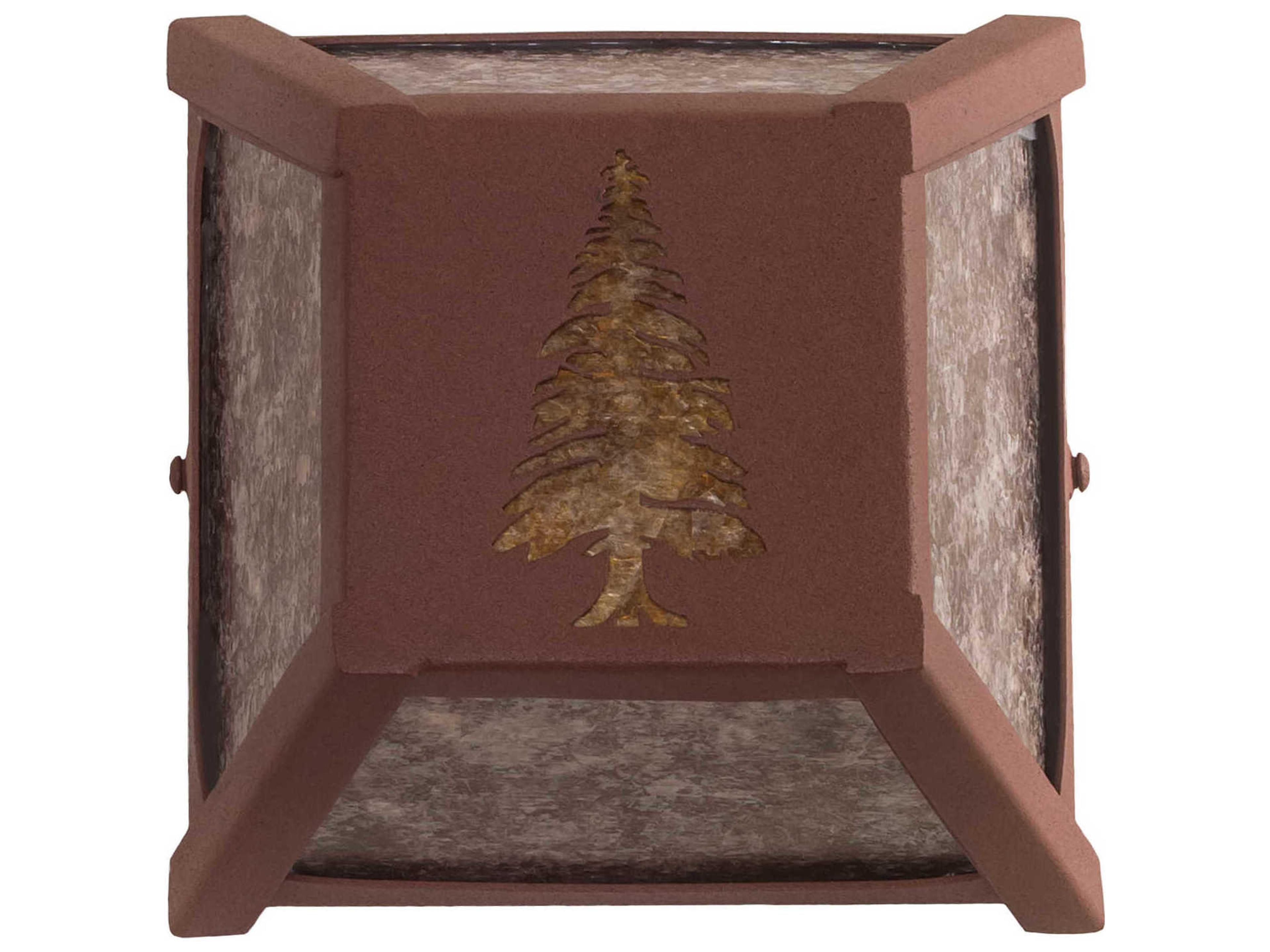 Meyda Pines 1-Light Rust Brown Wall Sconce