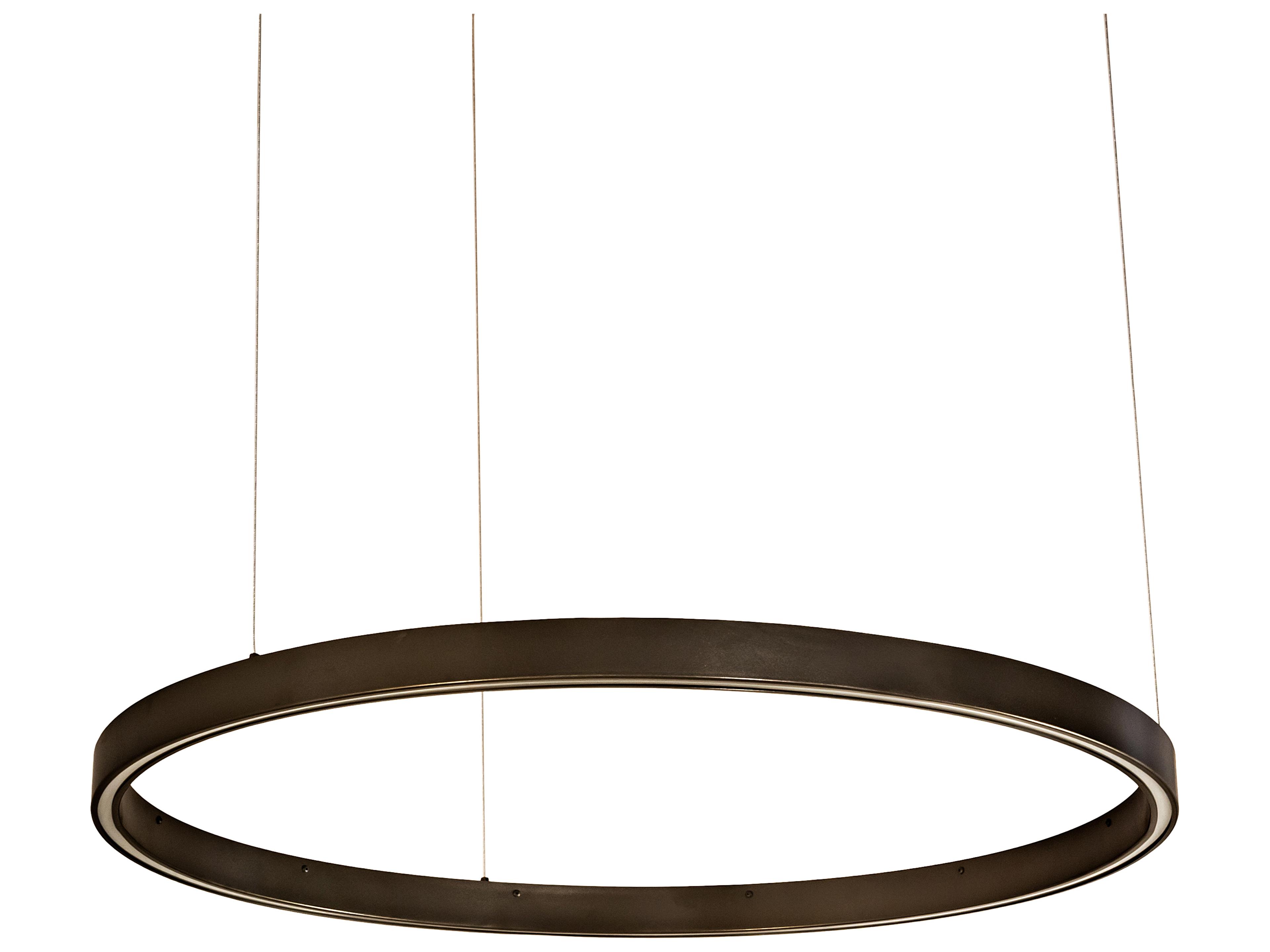 Meyda Anillo Bronze White LED Round Pendant