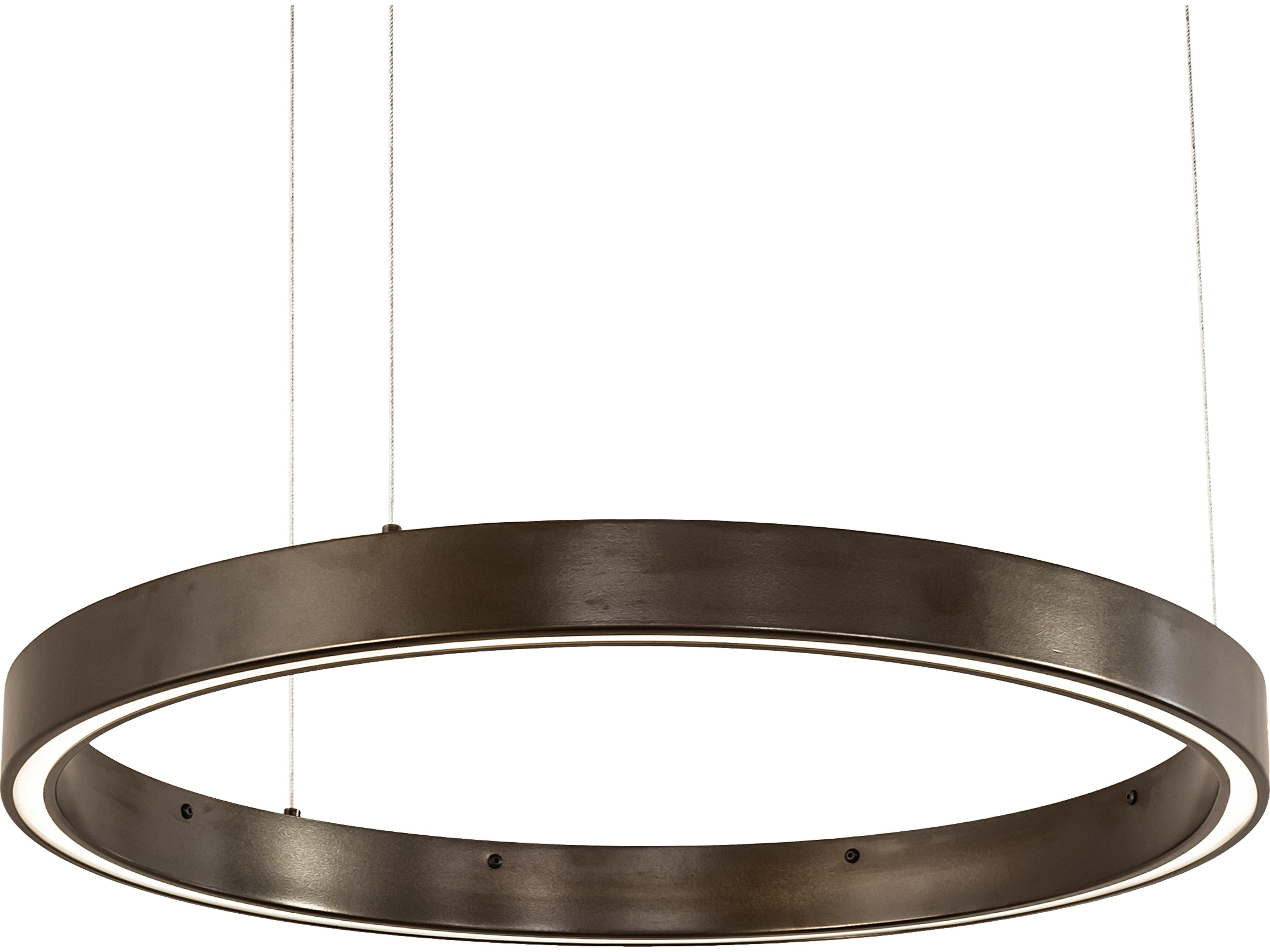 Meyda Anillo Bronze White LED Round Pendant