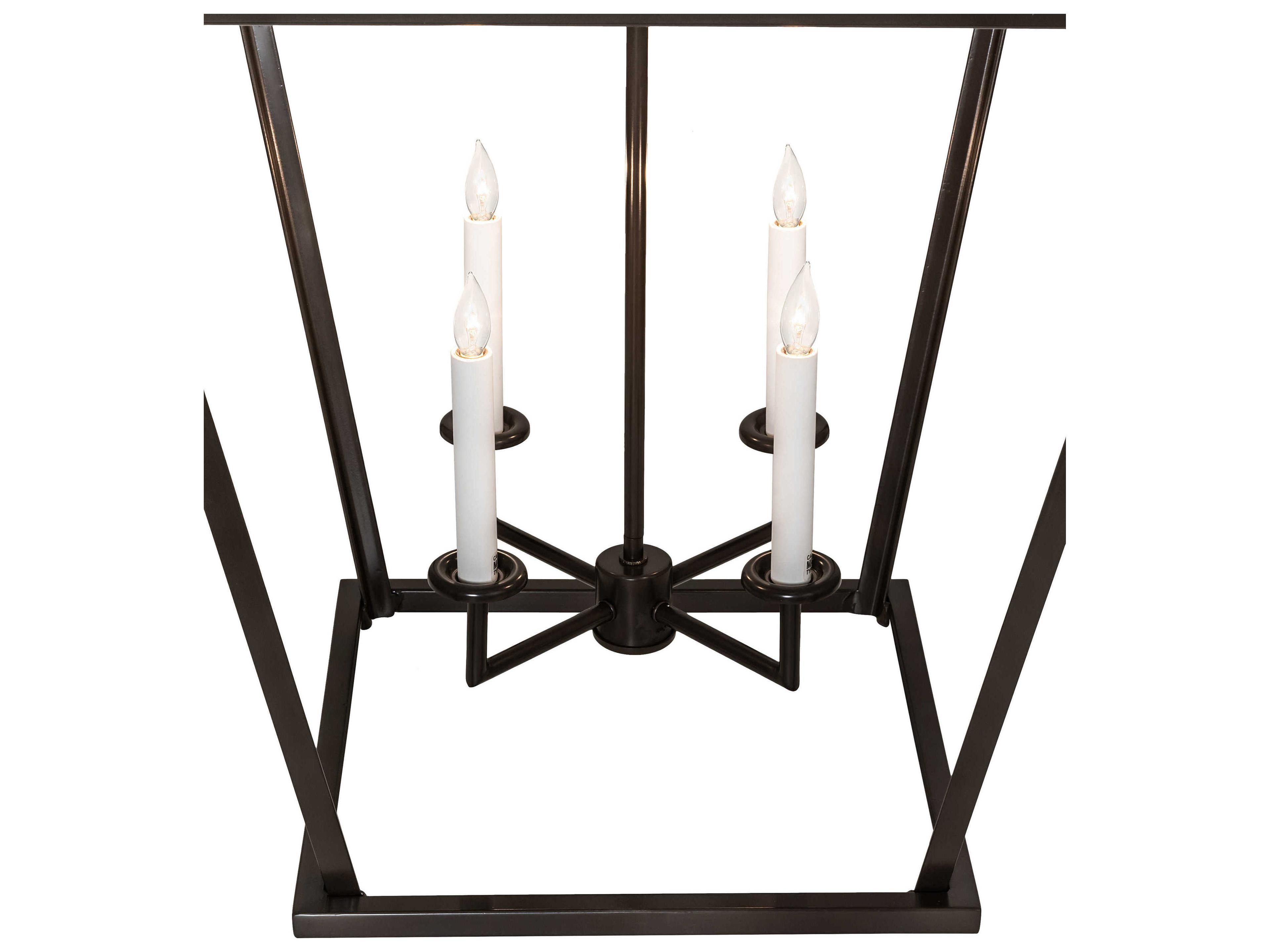 Meyda Kitzi 4-Light Timeless Bronze White Candelabra Chandelier