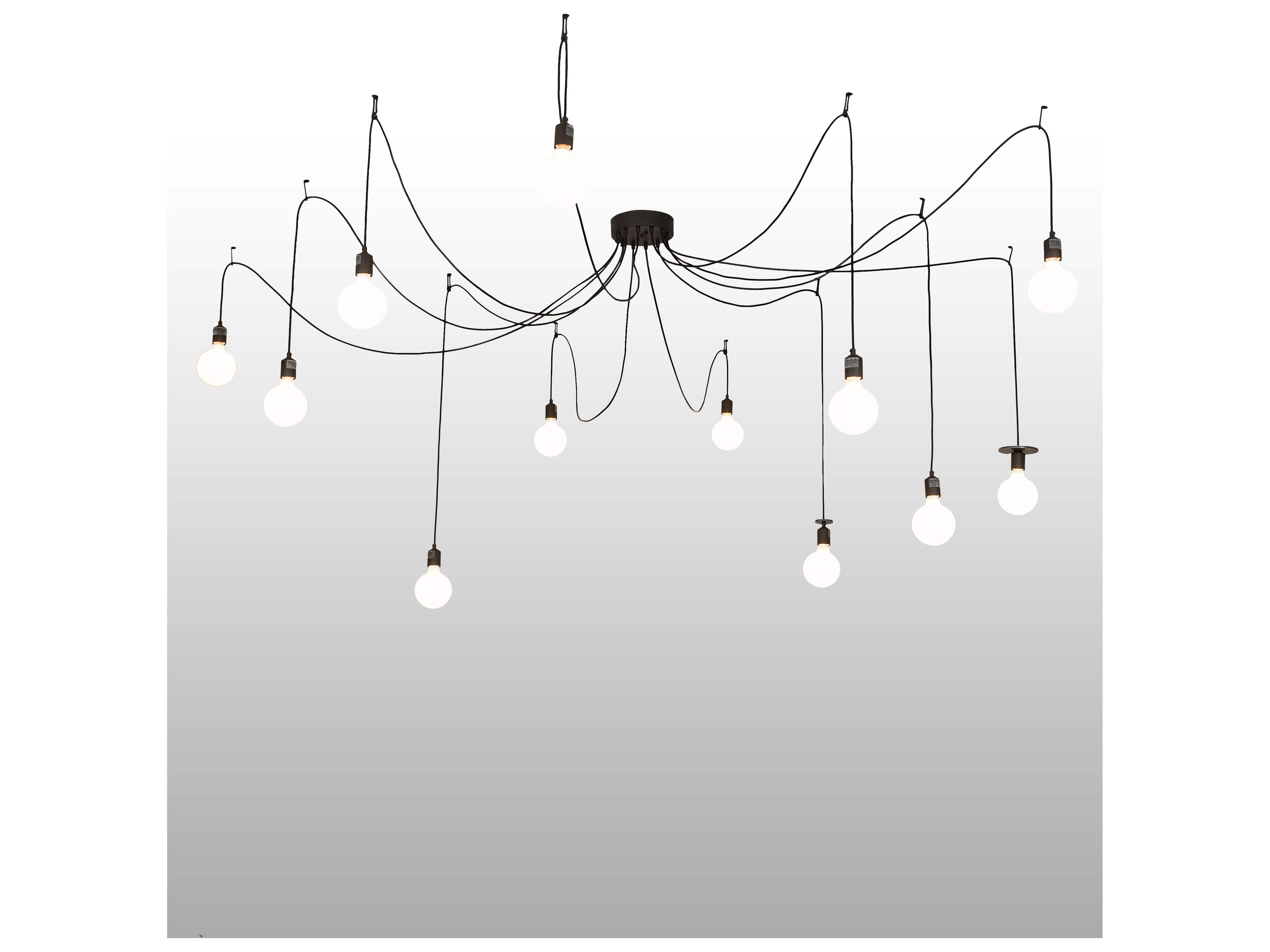 Meyda Castiliolite 12-Light Oil Rubbed Bronze White Globe Pendant