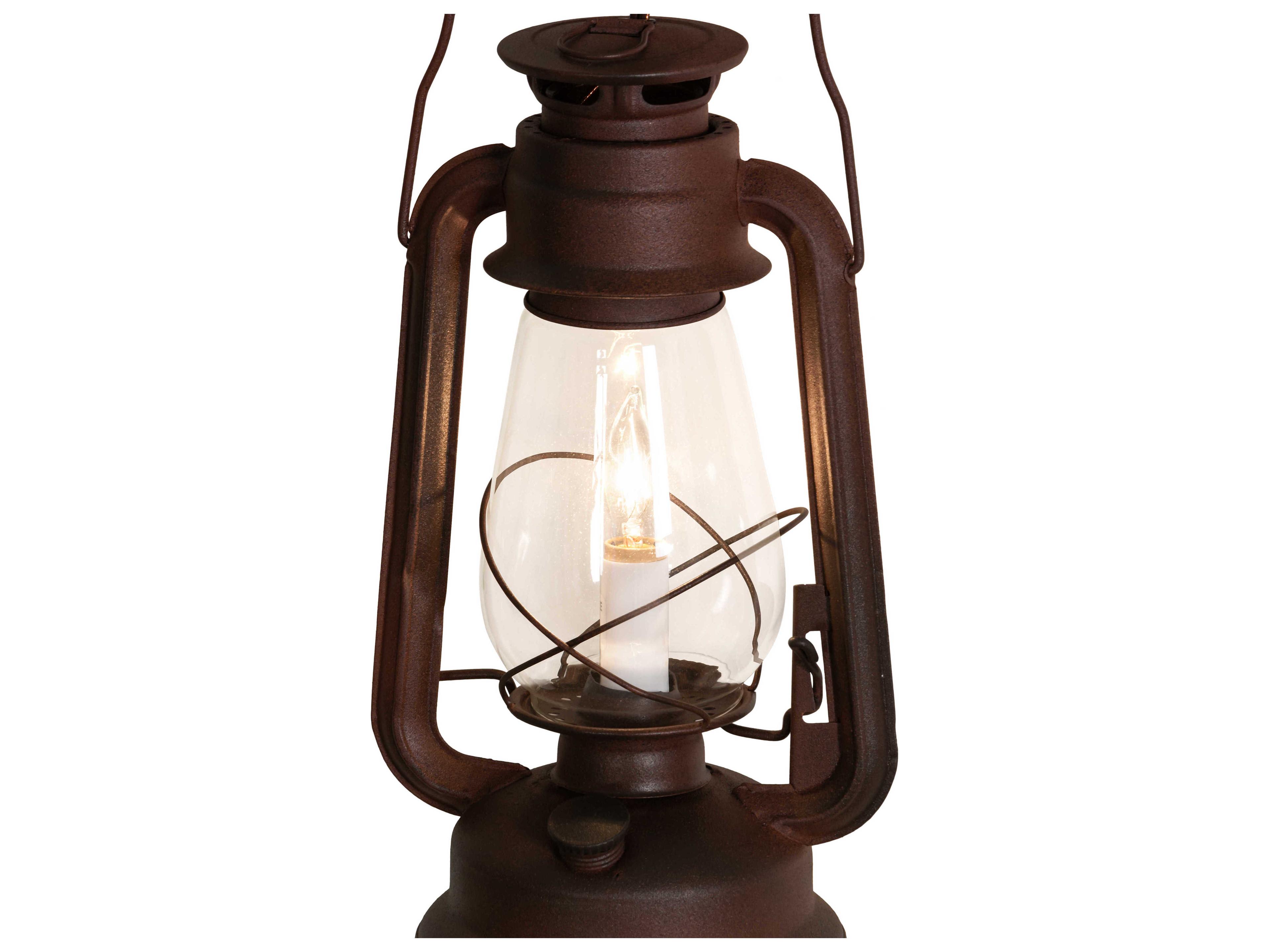 Meyda Miner Lantern 1 - Light Glass Outdoor Wall Light