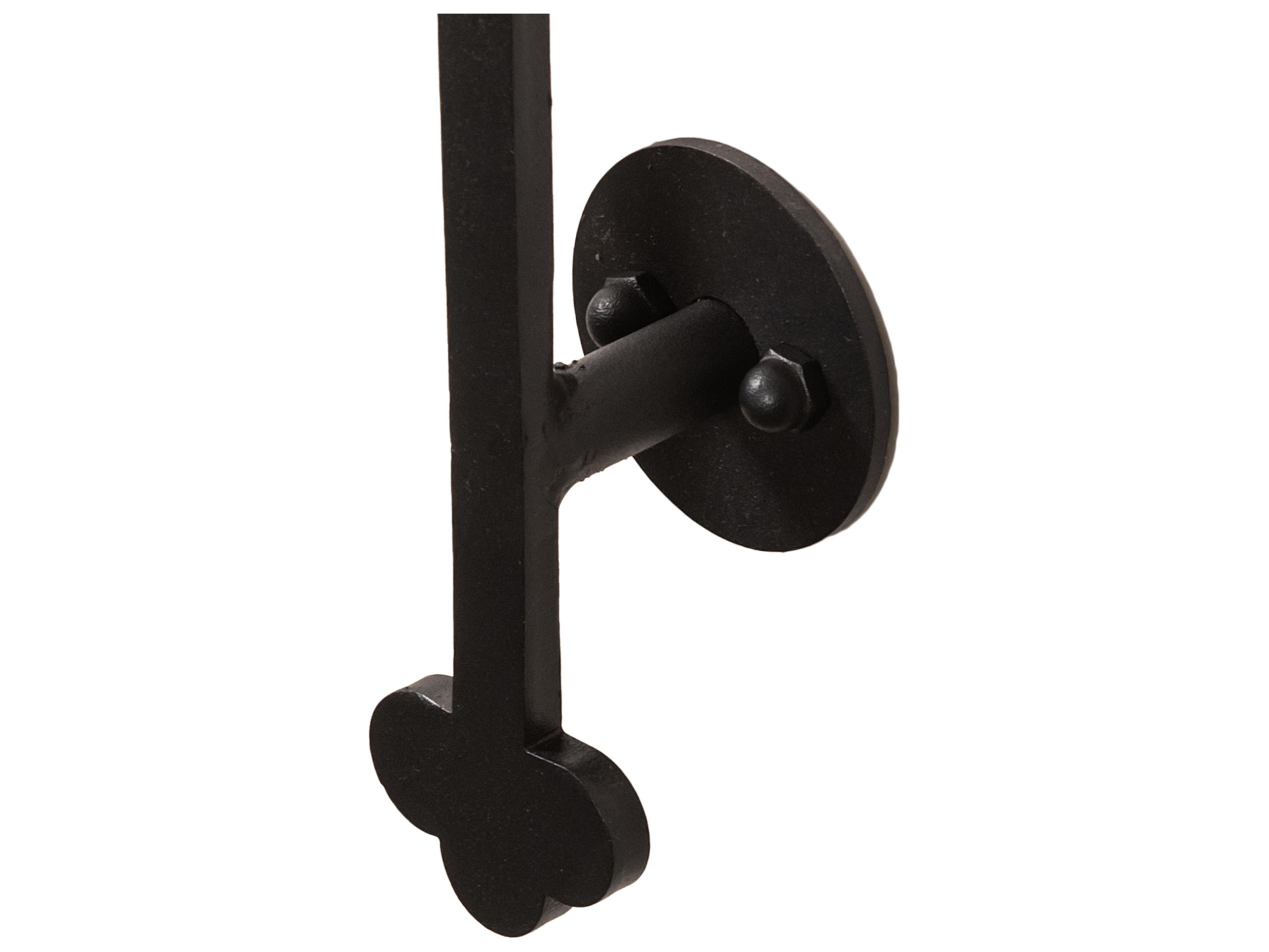 Meyda Fleur De Lys 5-Light Wrought Iron Black LED Wall Sconce