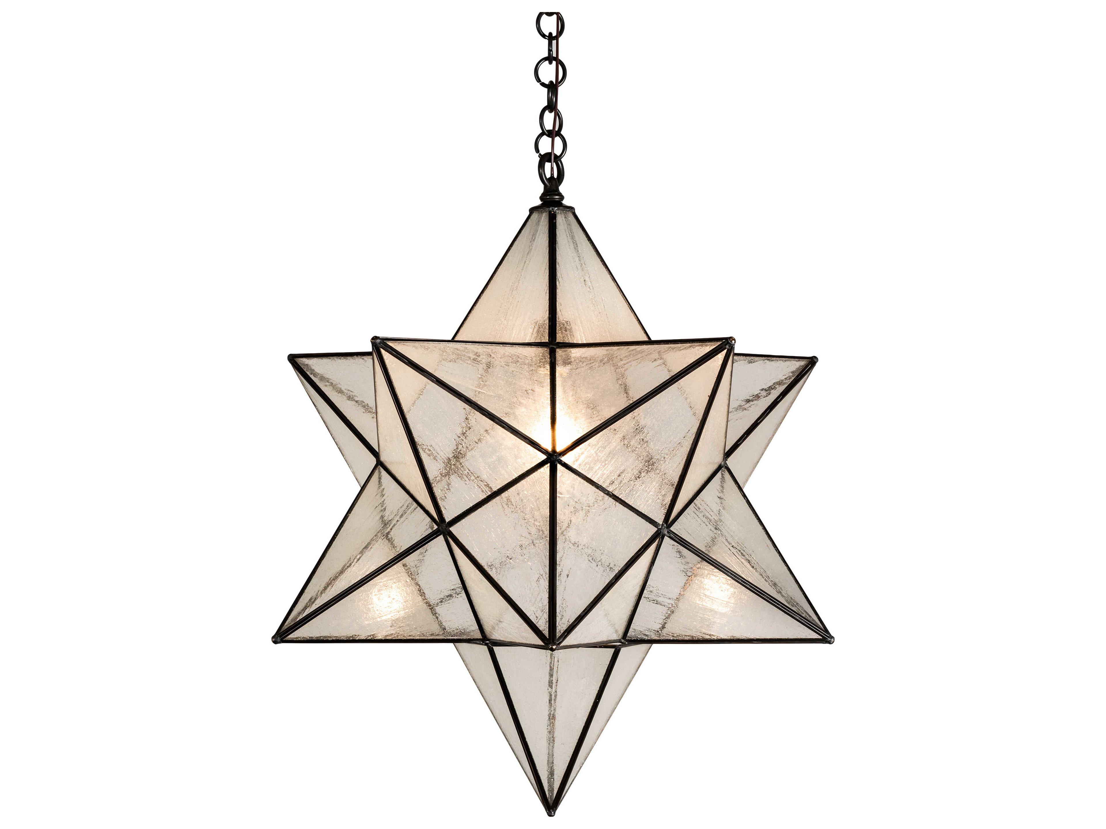 Meyda Moravian Star 1 - Light Glass Outdoor Hanging Light