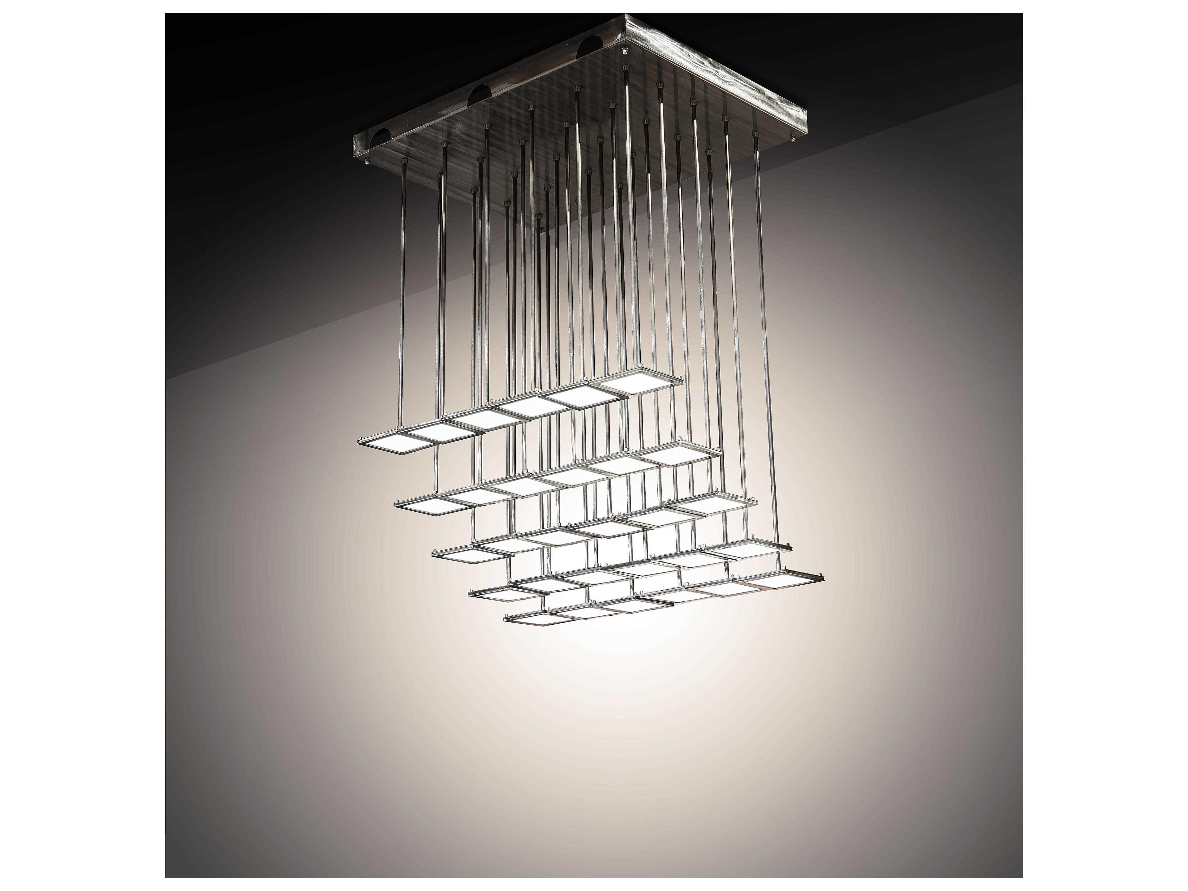 Meyda Kossar 34-Light White Grey LED Pendant