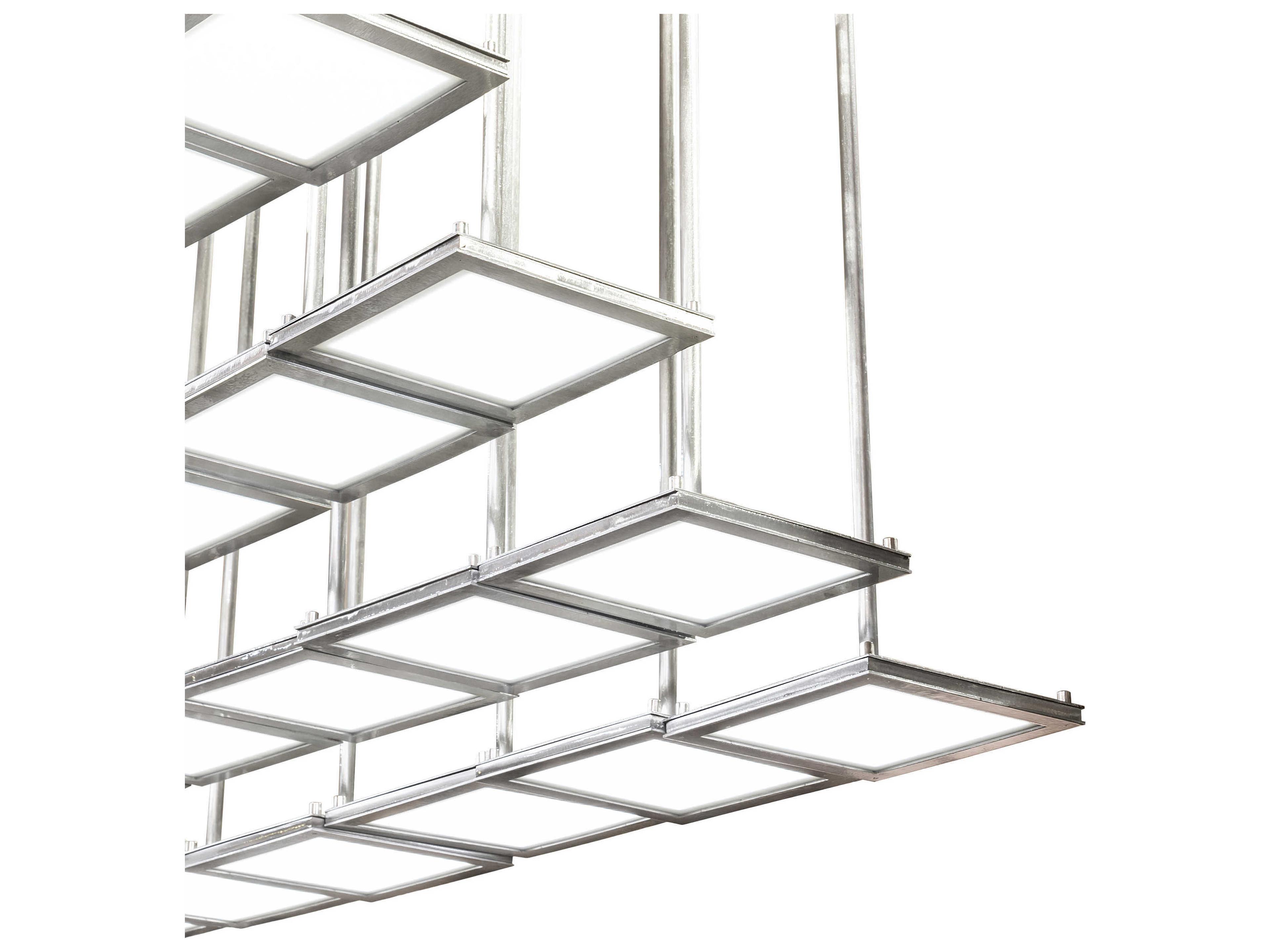 Meyda Kossar 34-Light White Grey LED Pendant