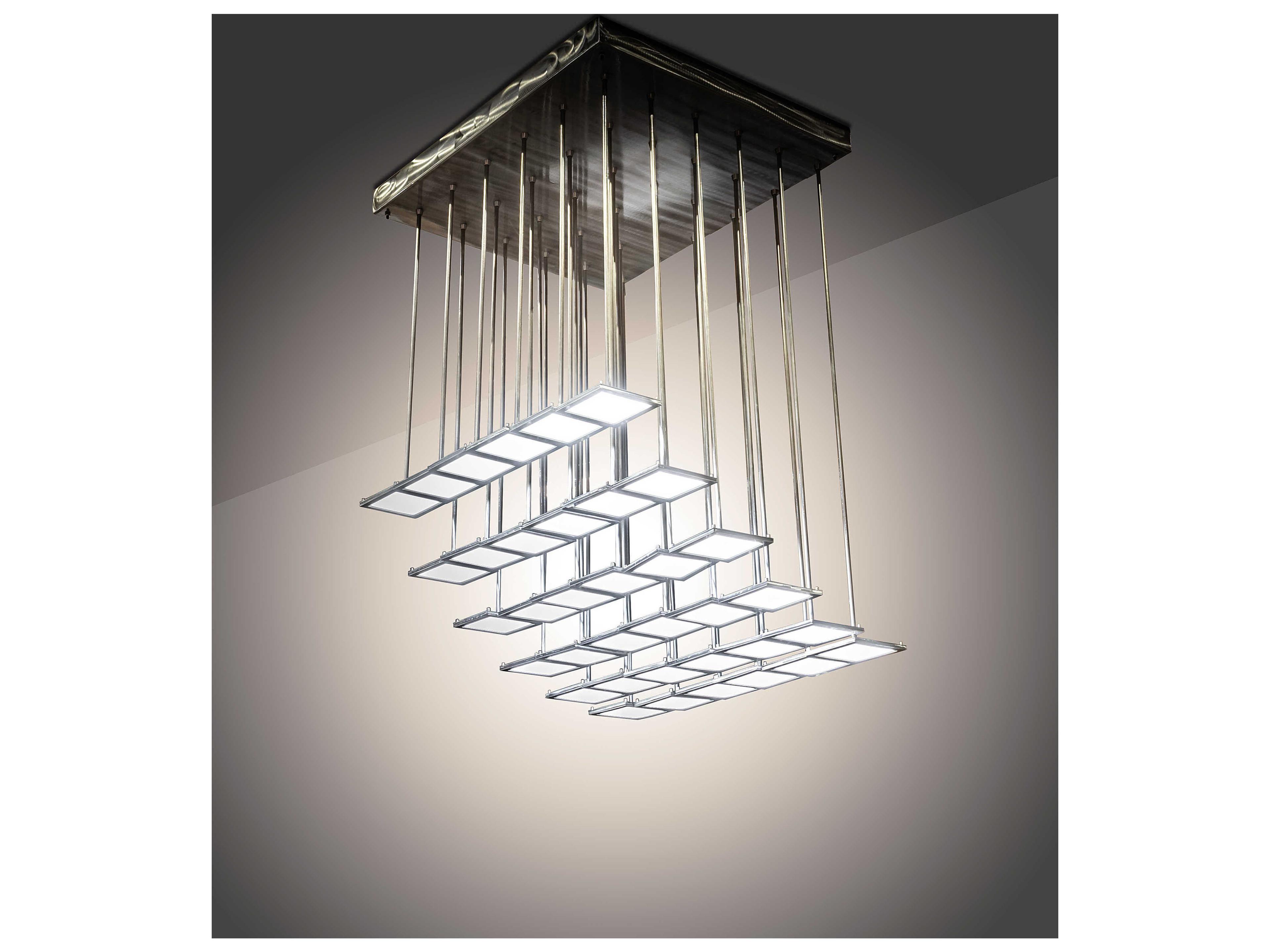 Meyda Kossar 34-Light White Grey LED Pendant